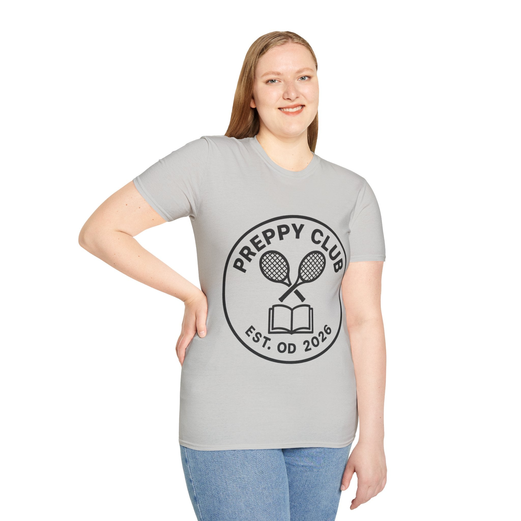 Preppy Club Tennis T‑Shirt — 'Preppy Club' Logo Tee (Est. 2026) - Trending Now - August 2026 Trends - Everyday Sporty T-shirt