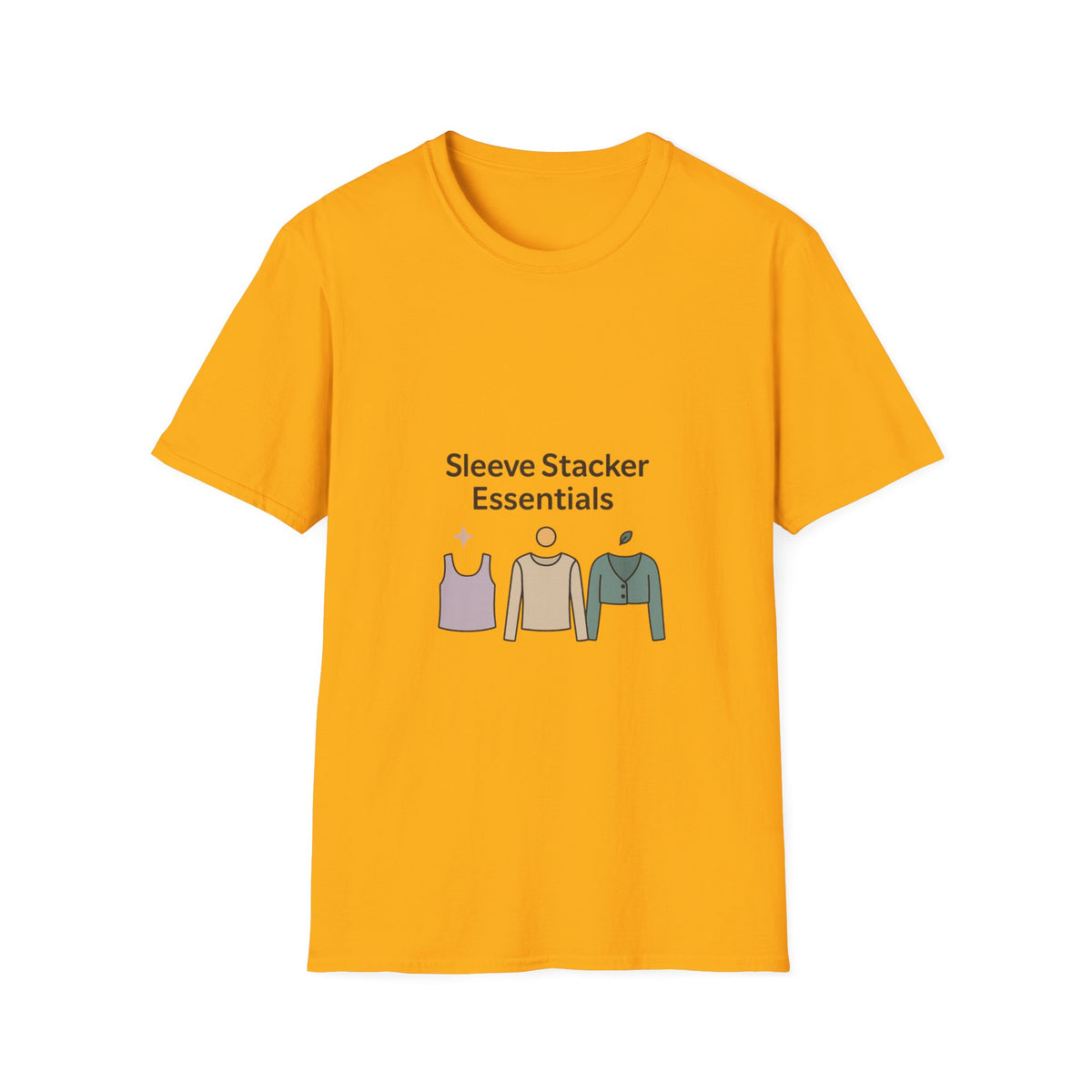 Sleeve Stacker Essentials T-Shirt — Minimalist Layering Outfit Graphic Tee - Trending Now - October 2026