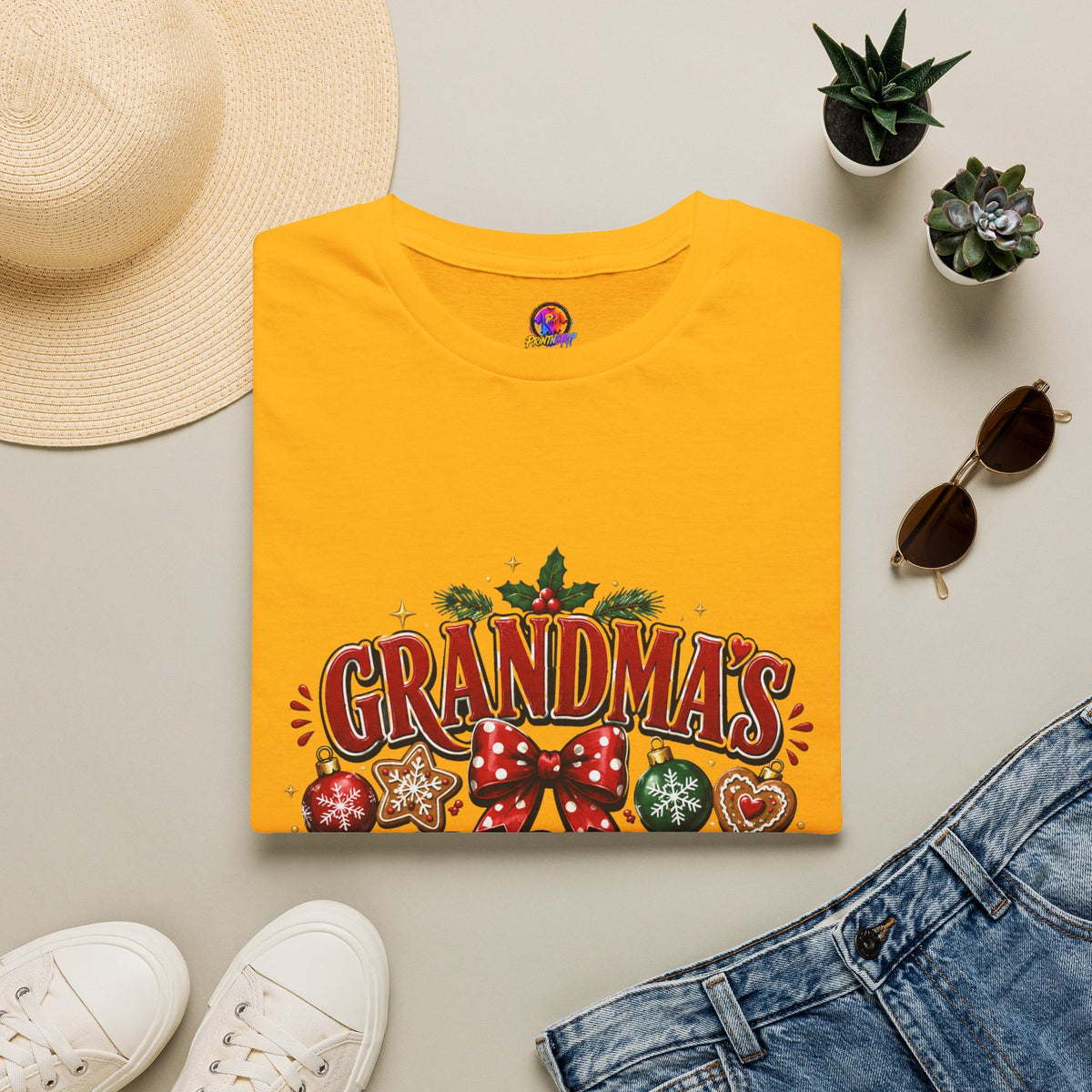 T-Shirt — Grandma's Christmas Crew Holiday Tee