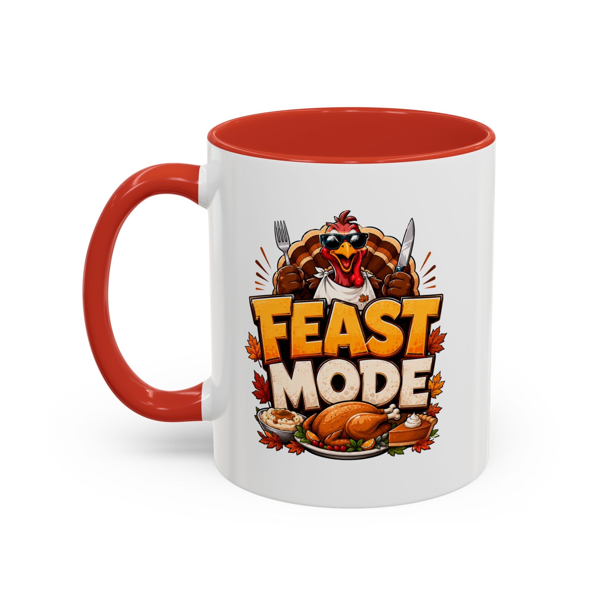 Thanksgiving Mug Feast Mode Coffee Mug — Thanksgiving Turkey Holiday Mug