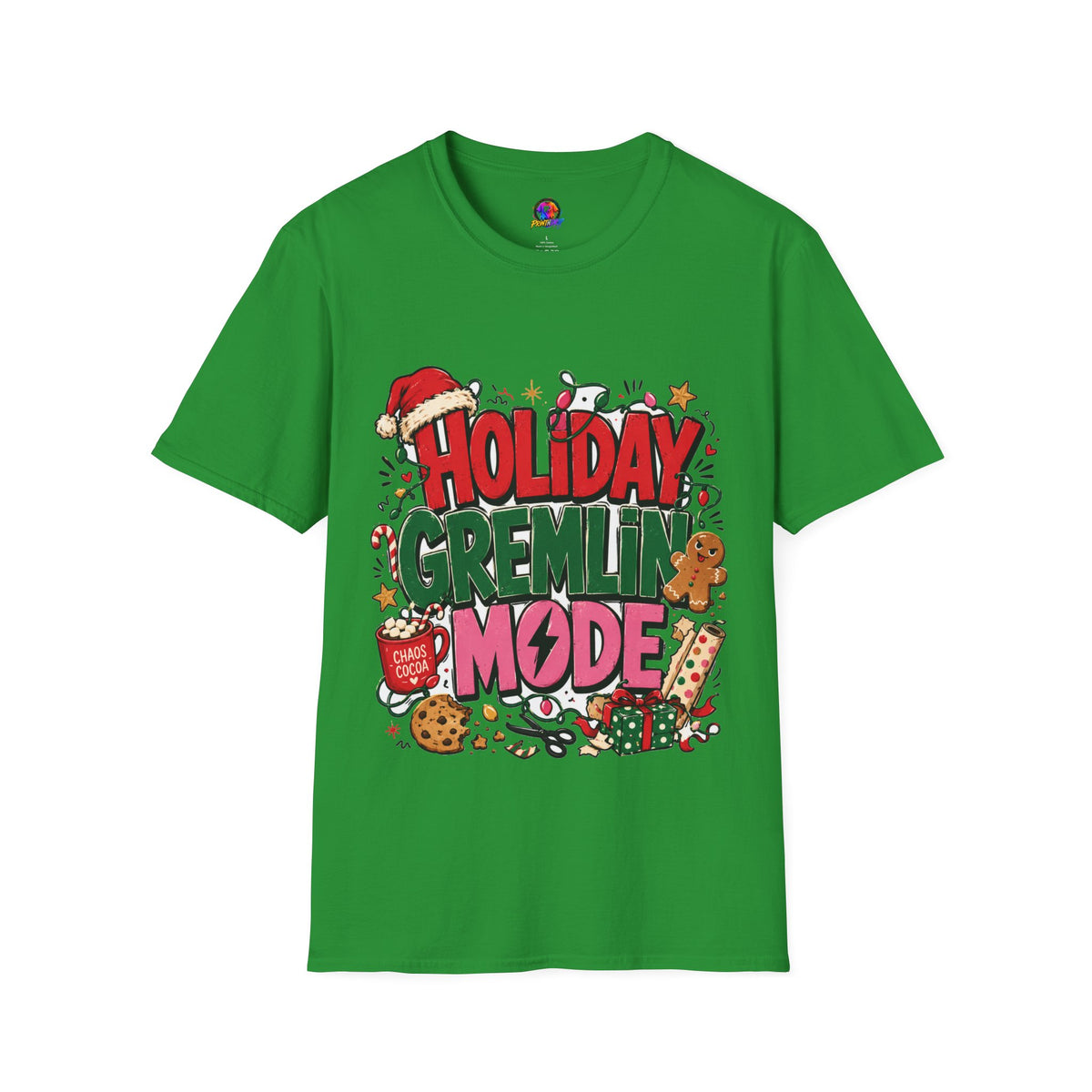 Holiday Gremlin Mode T-Shirt — Christmas Cute Festive Graphic Tee