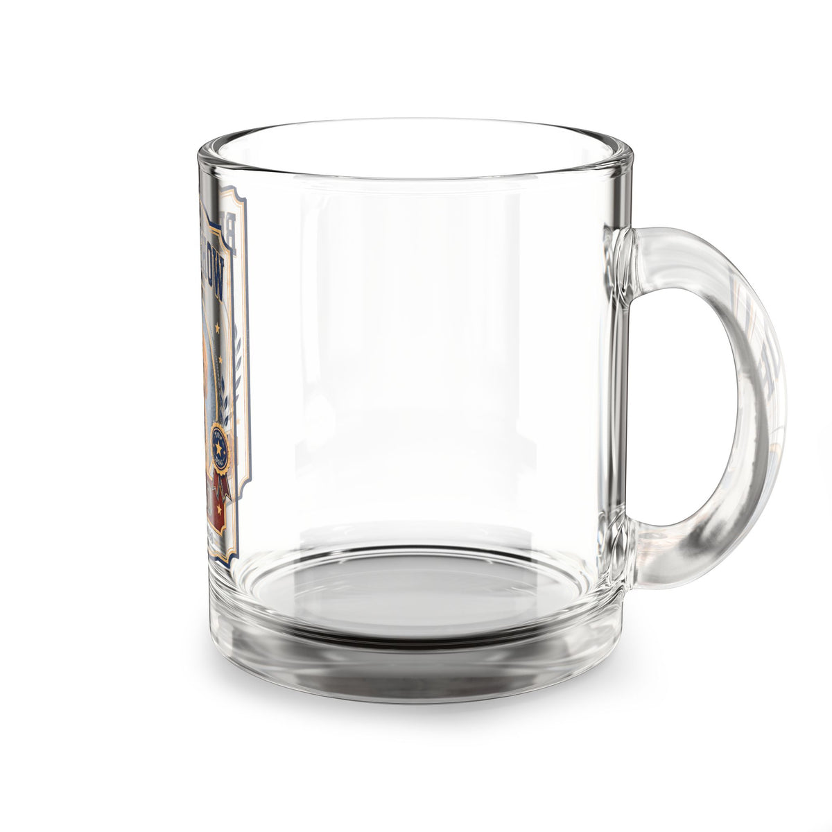 Glass Mug — "Best in Show" Personalized Dog Photo Mug (10oz) Milo Bailey Dog Dad Mom  Glass Mug 10 oz