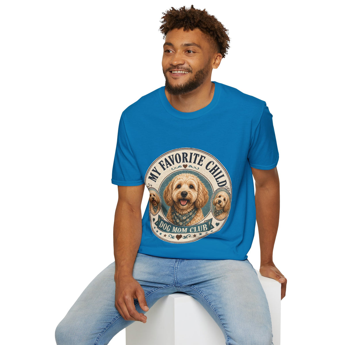 Dog Mom T-Shirt — "My Favorite Child" Cute Goldendoodle Graphic Tee