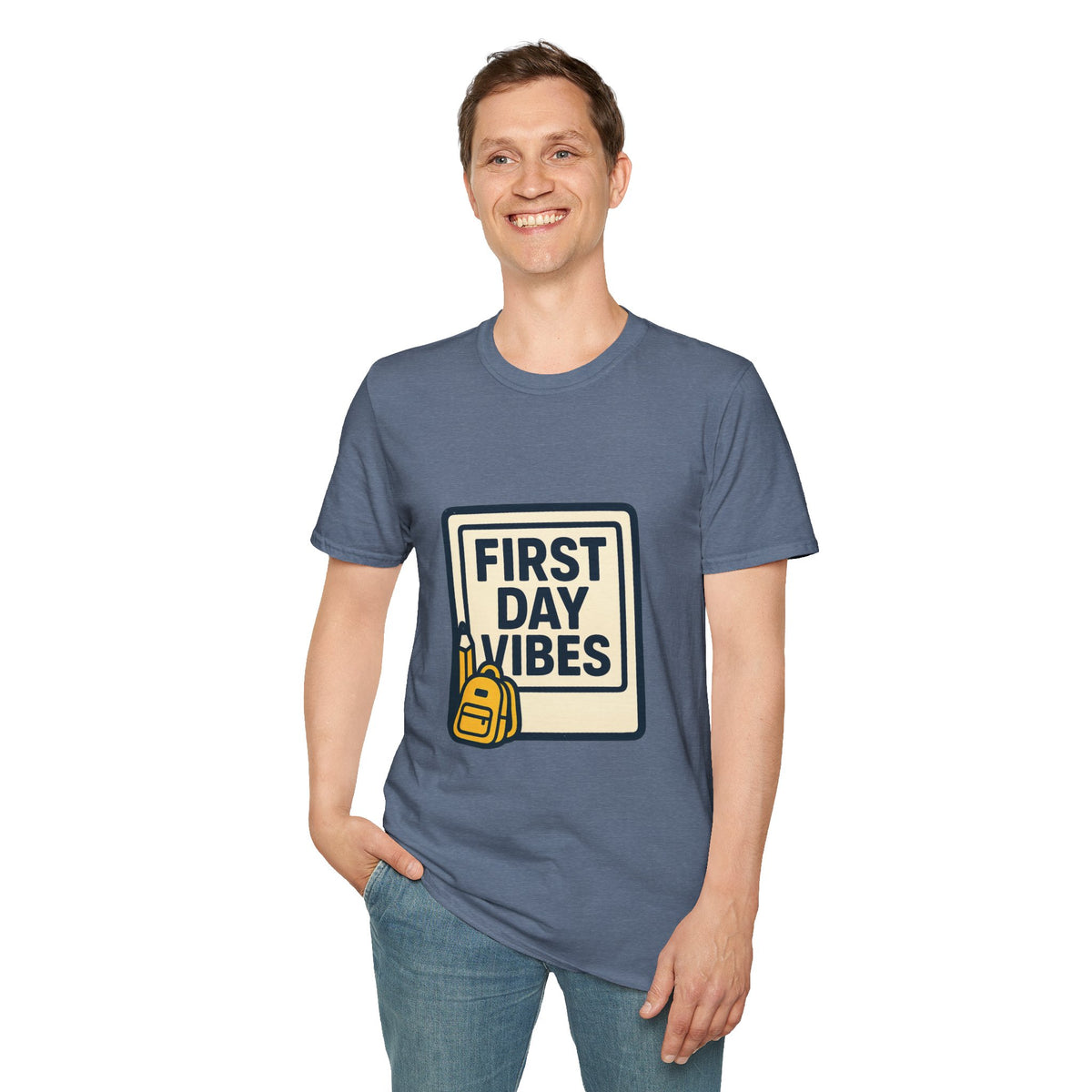 First Day Vibes T-Shirt — 'First Day' Retro Badge Tee - Trending Now - September 2026