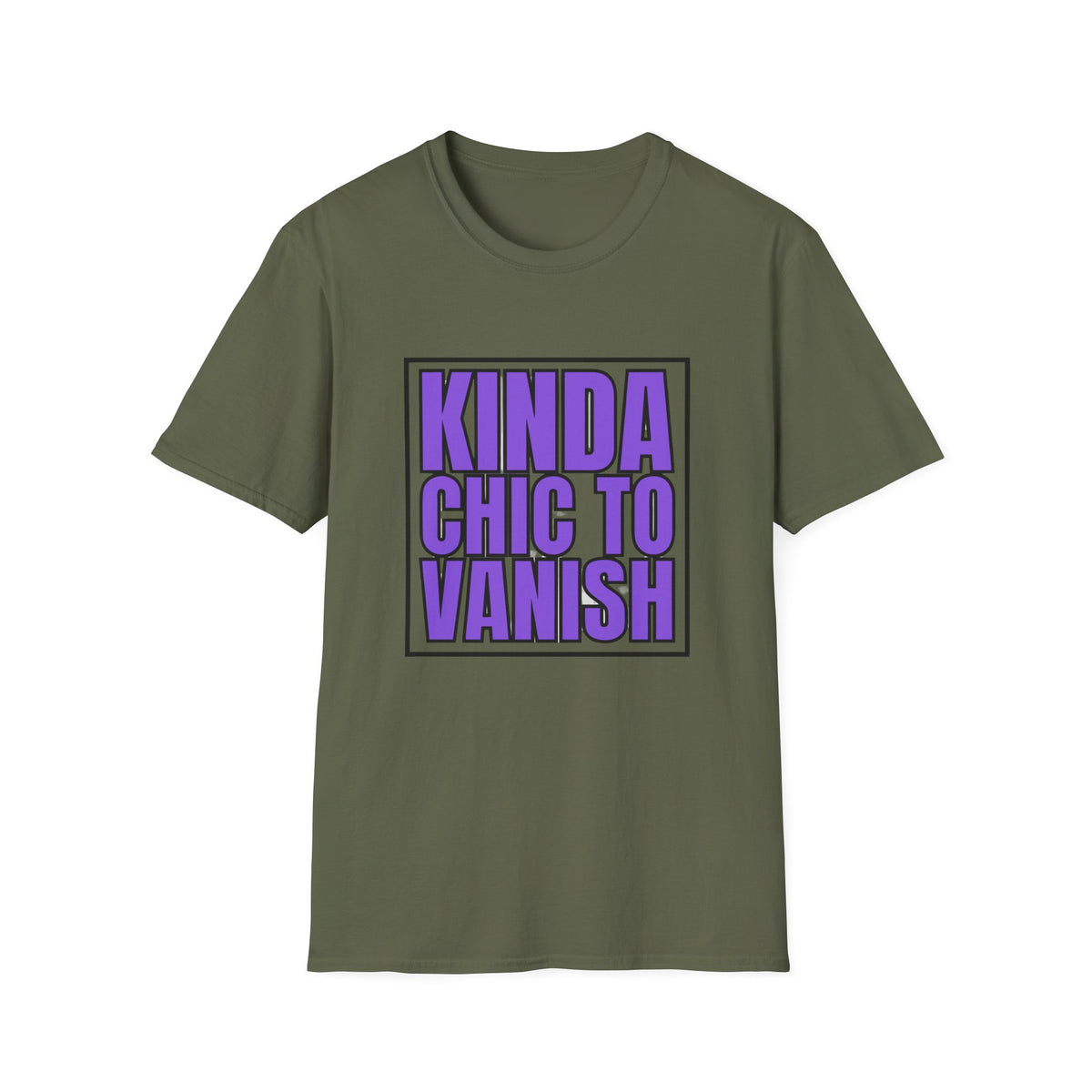 Kinda Chic to Vanish T-Shirt — Bold Purple Graphic Tee - Trending Now - August 2026