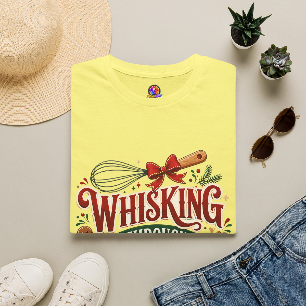 Christmas Baking T‑Shirt — "Whisking Through Christmas" Holiday Tee