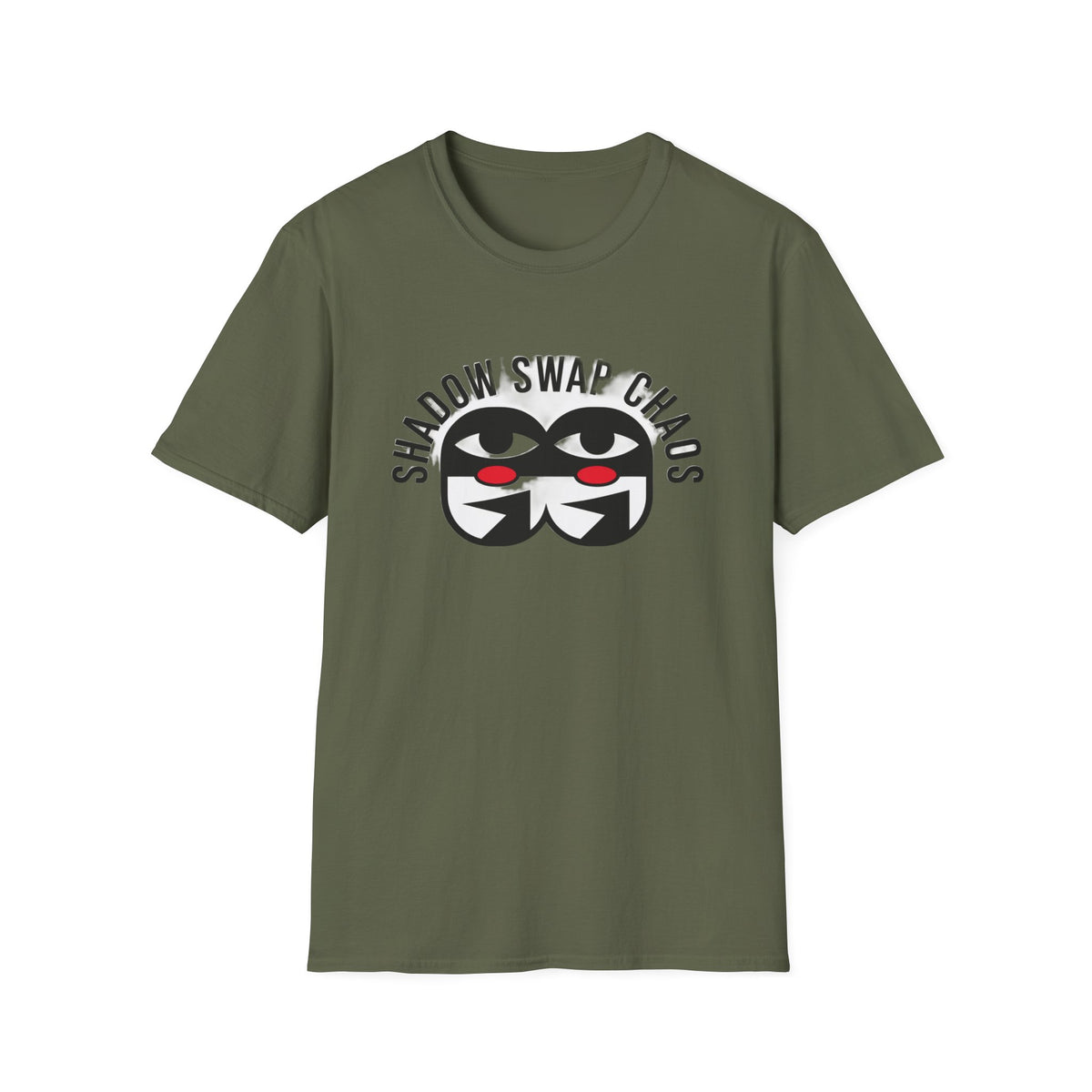 Shadow Swap Chaos T-Shirt — Graphic Anime Mask Tee - Trending Now - August 2026