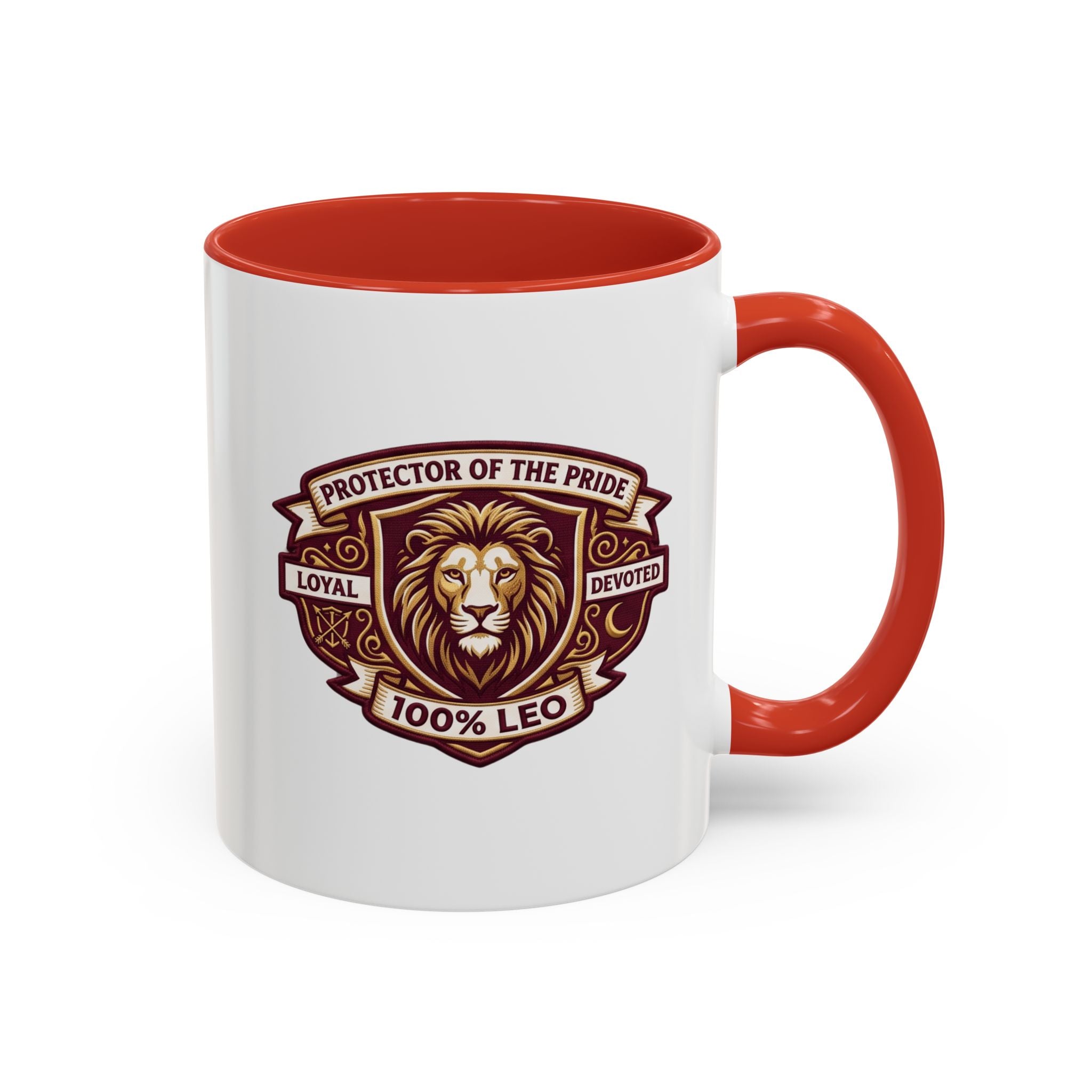 Leo Zodiac Coffee Mug — "Protector of the Pride" Lion Design (11/15 oz)
