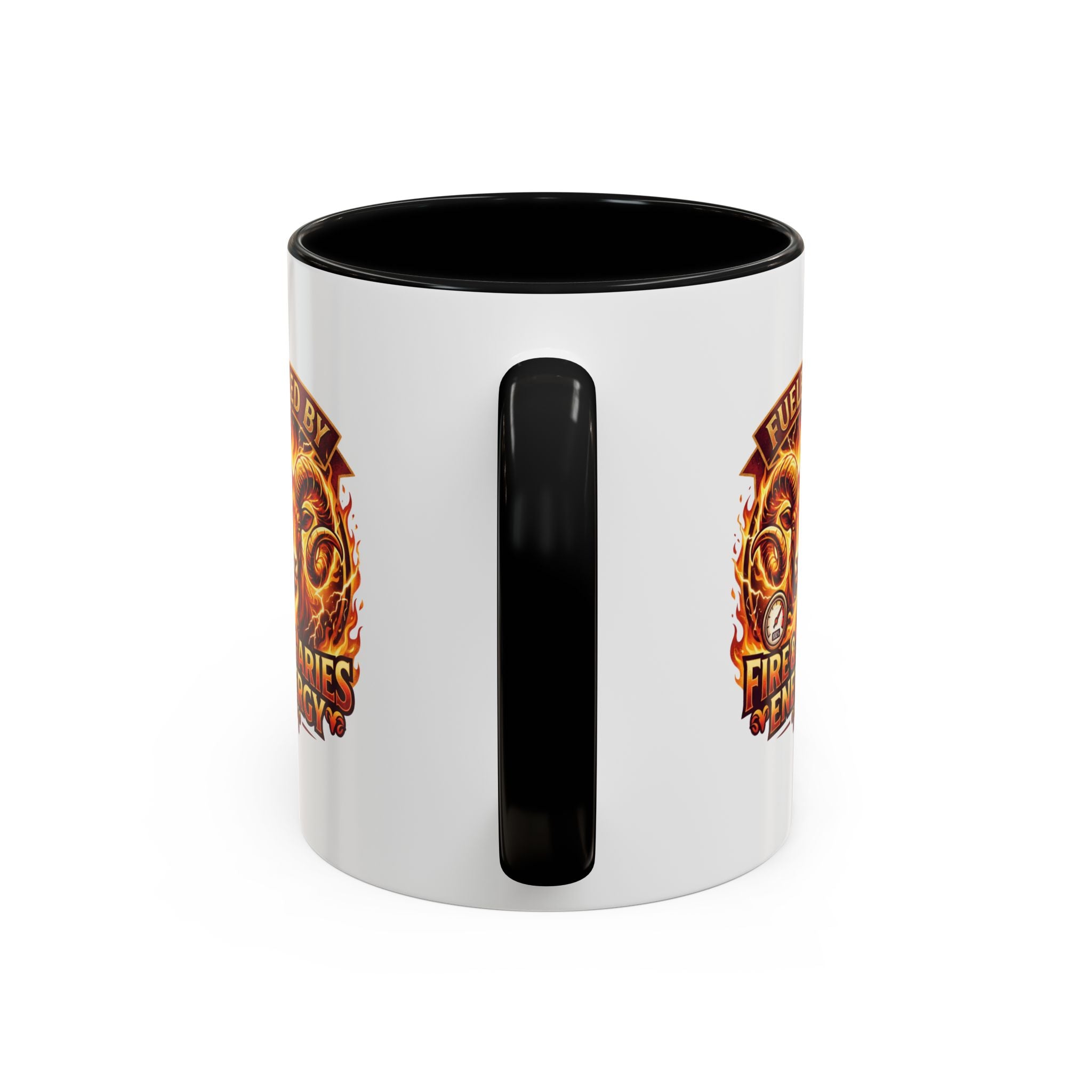 Fueled by Fire & Aries Energy Mug – Zodiac Ram Coffee Cup