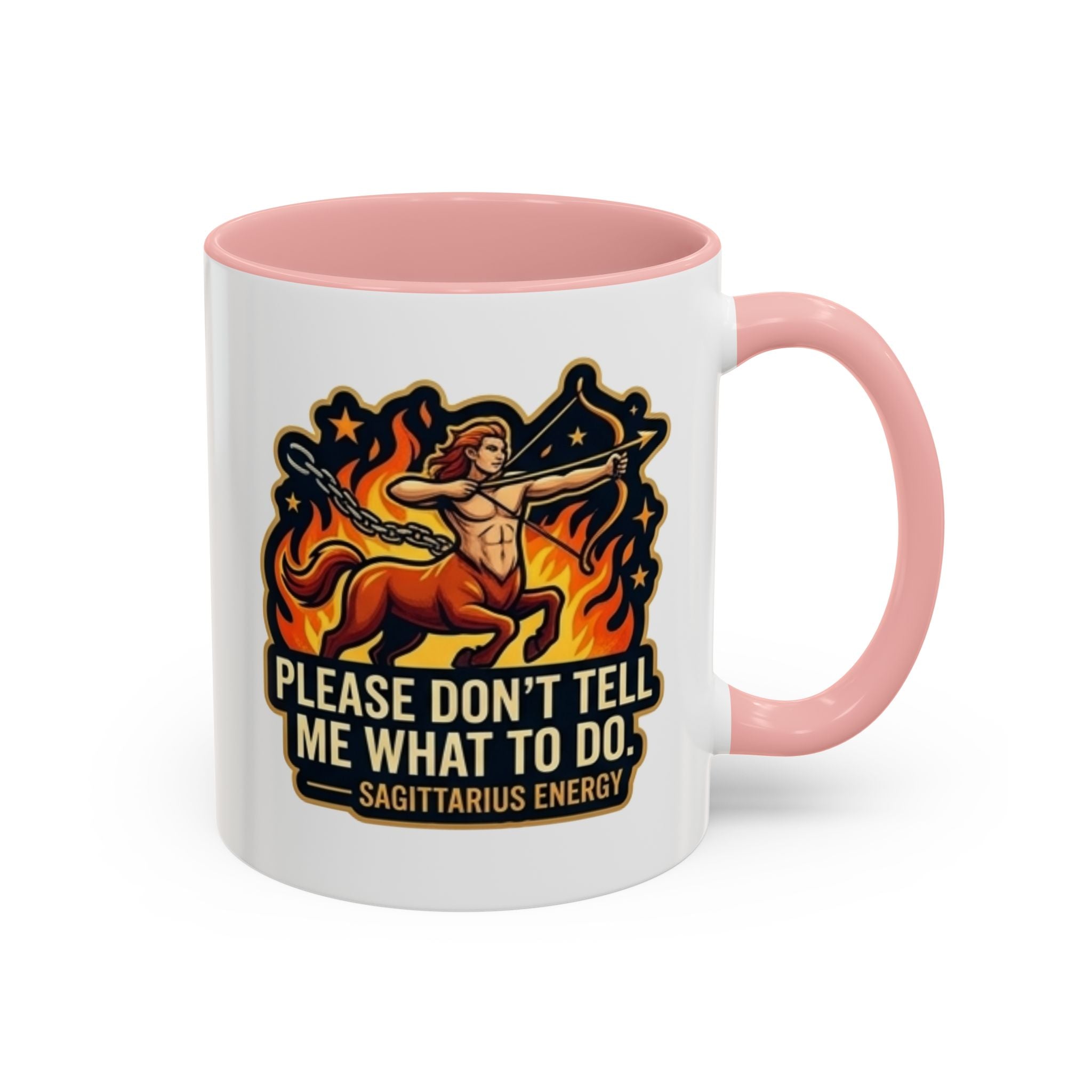 Sagittarius Coffee Mug — "Please Don't Tell Me What To Do" Zodiac Accent Mug (11/15oz)