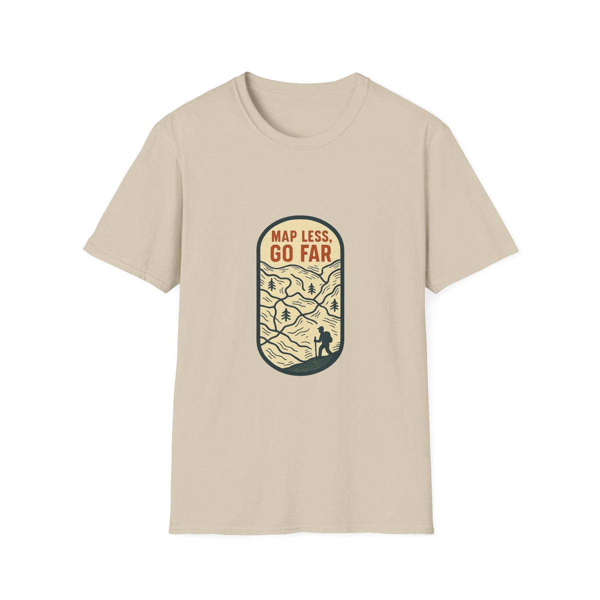 Map Less Go Far T‑Shirt — Vintage Adventure Travel Tee - Trending Now - August 2026