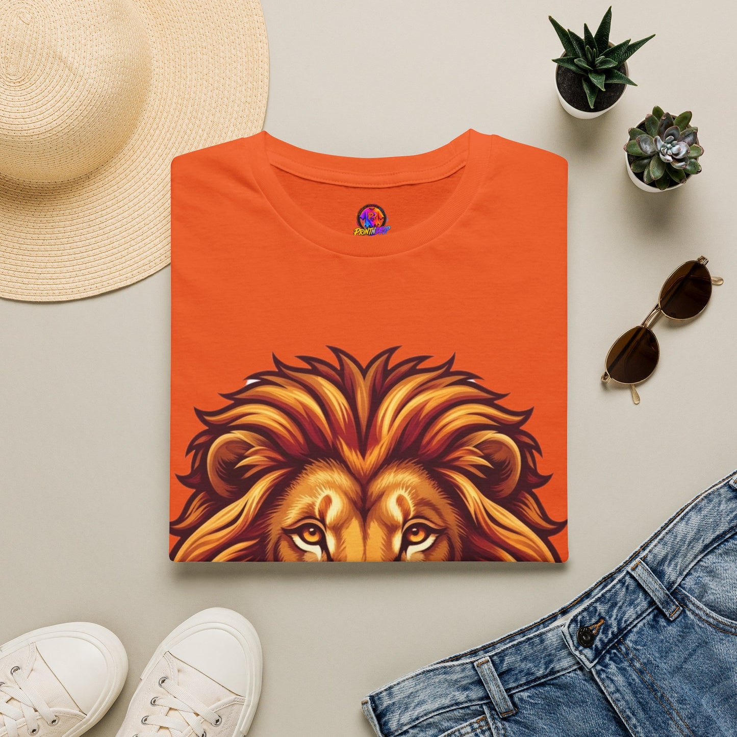 Lion Face T-Shirt — Majestic Lion Head Graphic Tee