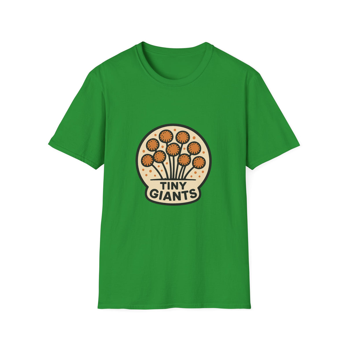 Tiny Giants Mushroom T-Shirt — Vintage Psychedelic Fungi Graphic Tee