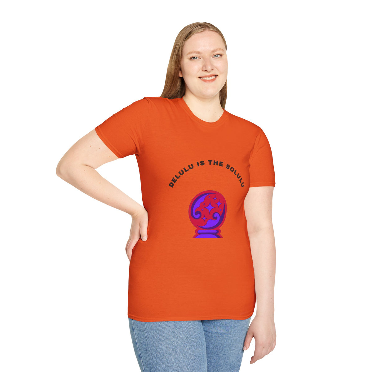 T-Shirt — Delulu Is The Solulu Crystal Ball Graphic Tee - Trending Now - September 2026
