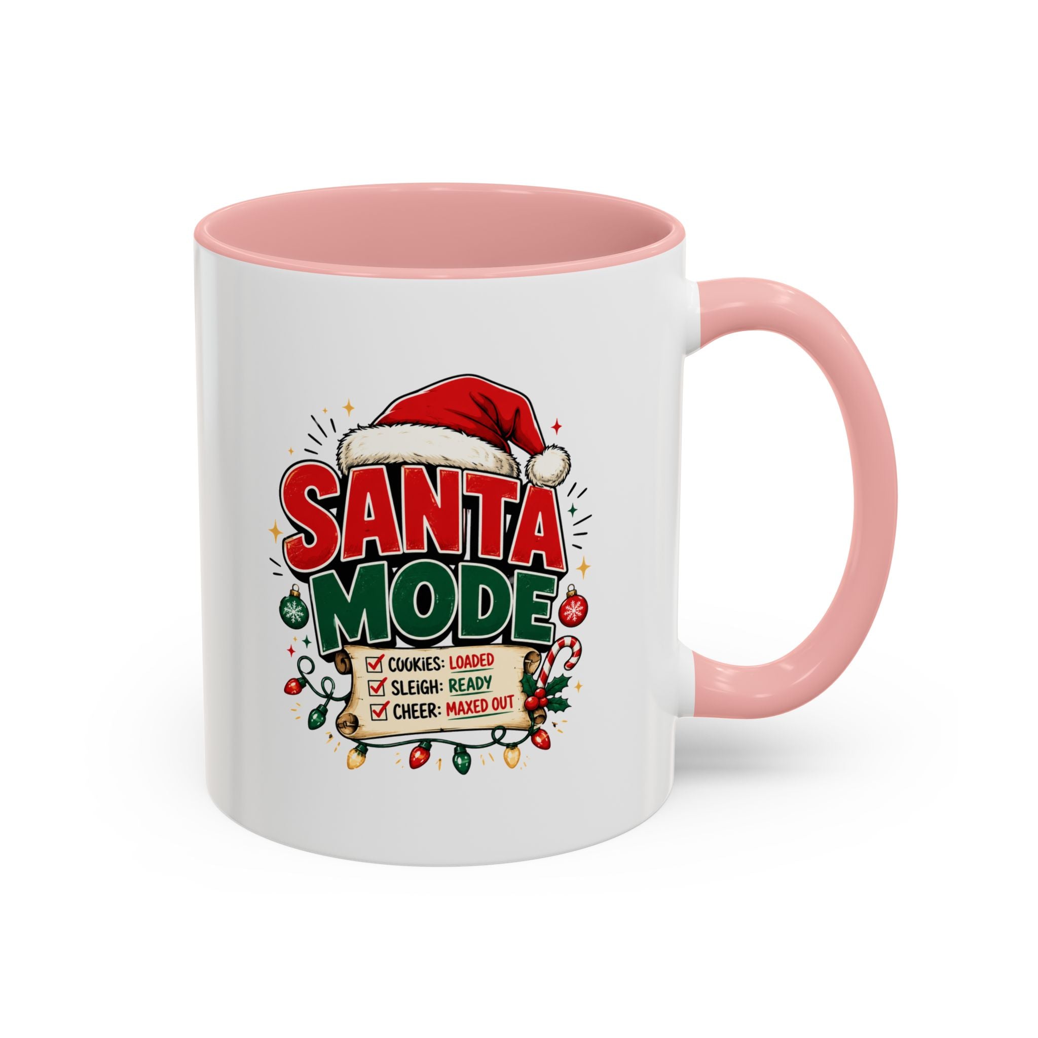 Santa Mode Coffee Mug — Christmas Holiday Accent Mug