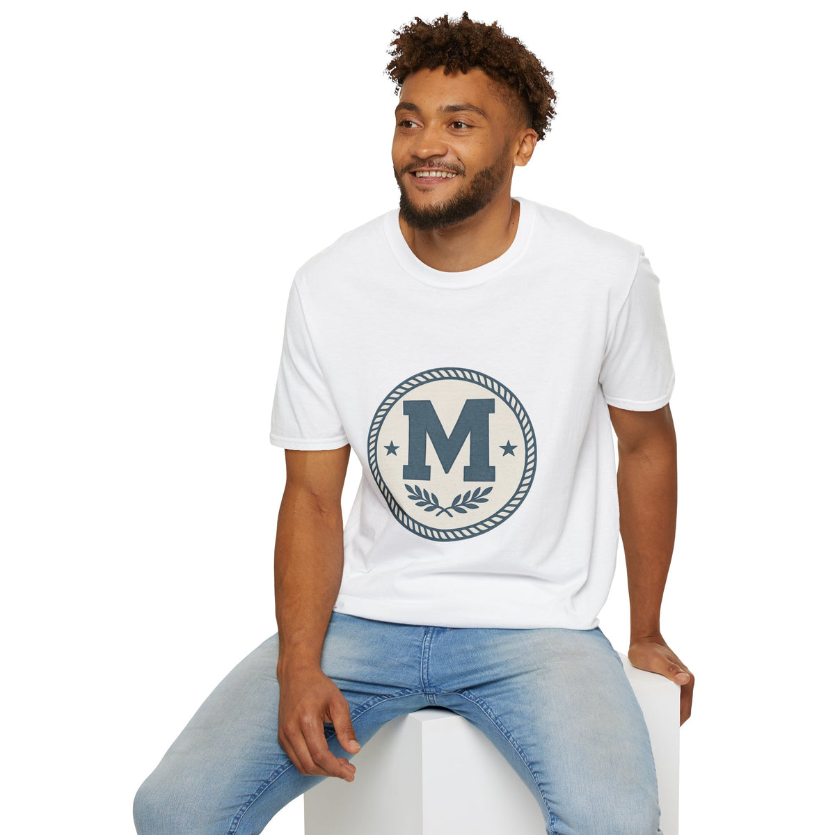 Monogram M Crest T‑Shirt — Vintage Initial Logo Tee - Trending Now - August 2026