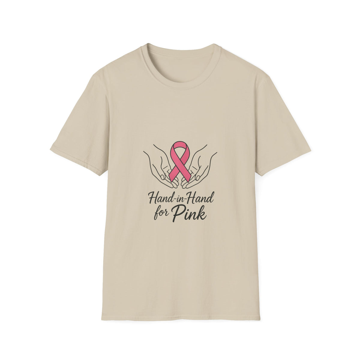 Breast Cancer Awareness T-Shirt — Hands in Hands for Pink Ribbon Tee - Trending Now - October 2026