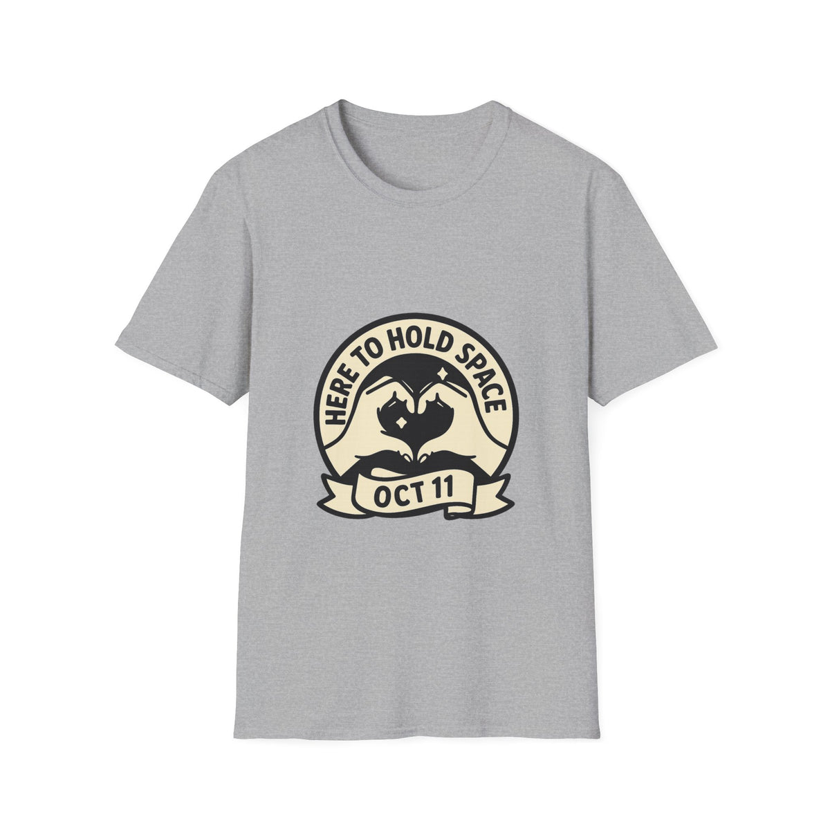 Sea Turtle Rescue Badge T-Shirt — "Here to Hold Space" Oct 11 - Trending Now - October 2026