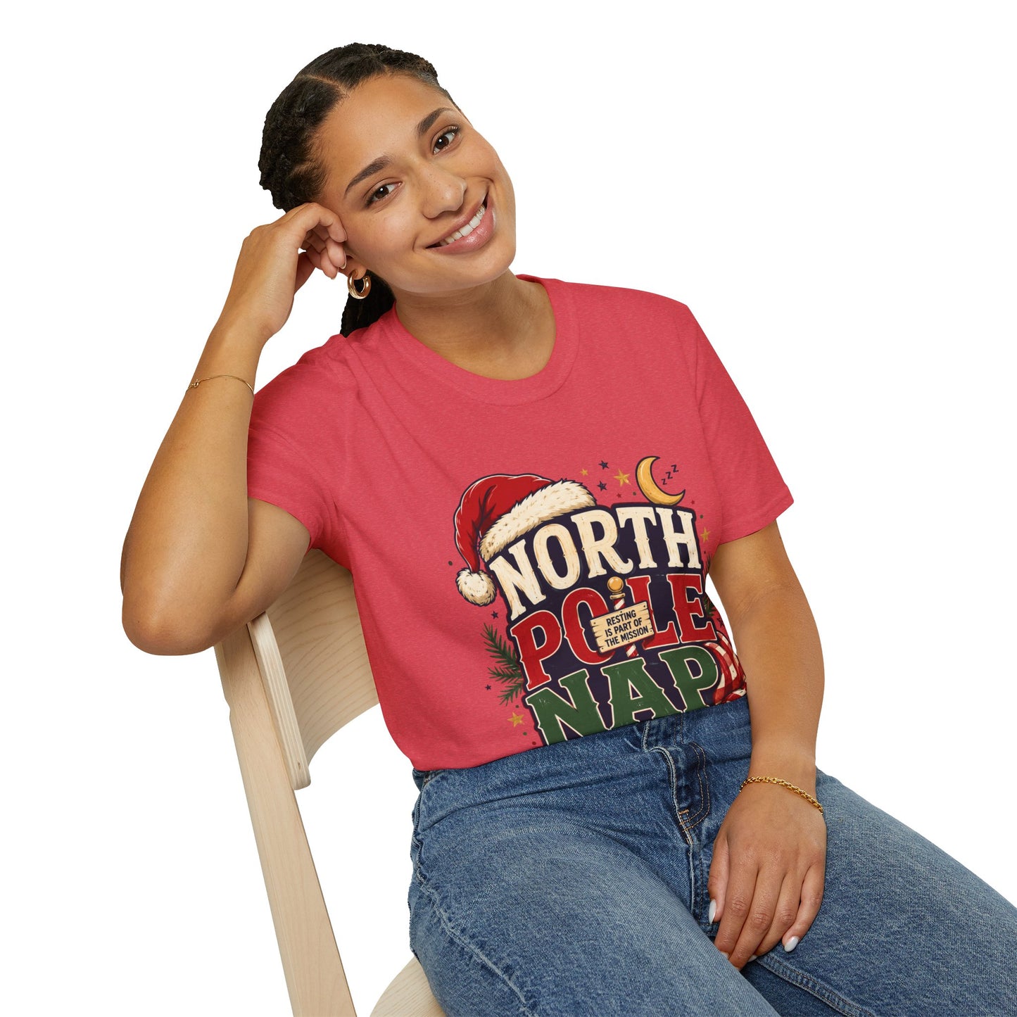 North Pole Nap Team T-Shirt — Funny Christmas Sleepy Holiday Tee