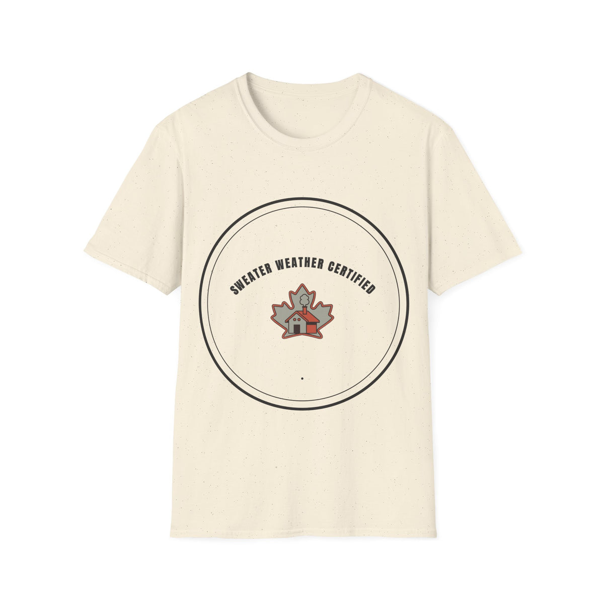 Sweater Weather Certified T-Shirt — Cozy Fall Maple Badge Tee - Trending Now - September 2026