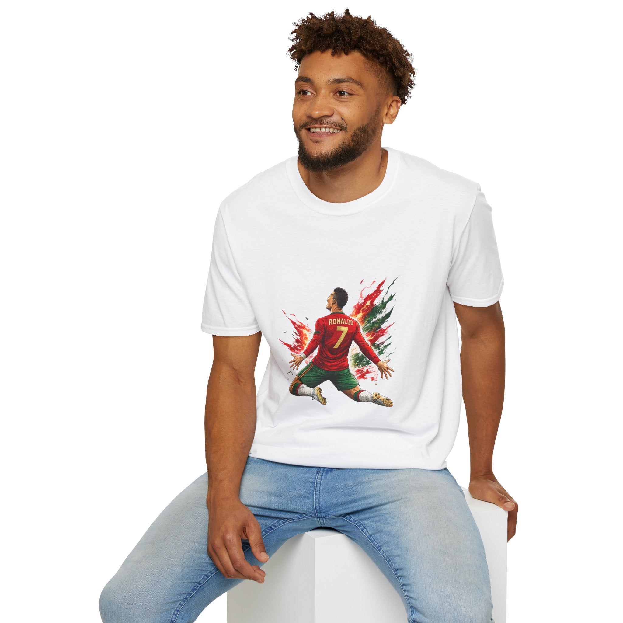 Portugal Soccer Player #7 Graphic T‑Shirt — Dynamic Portugal Fan Tee