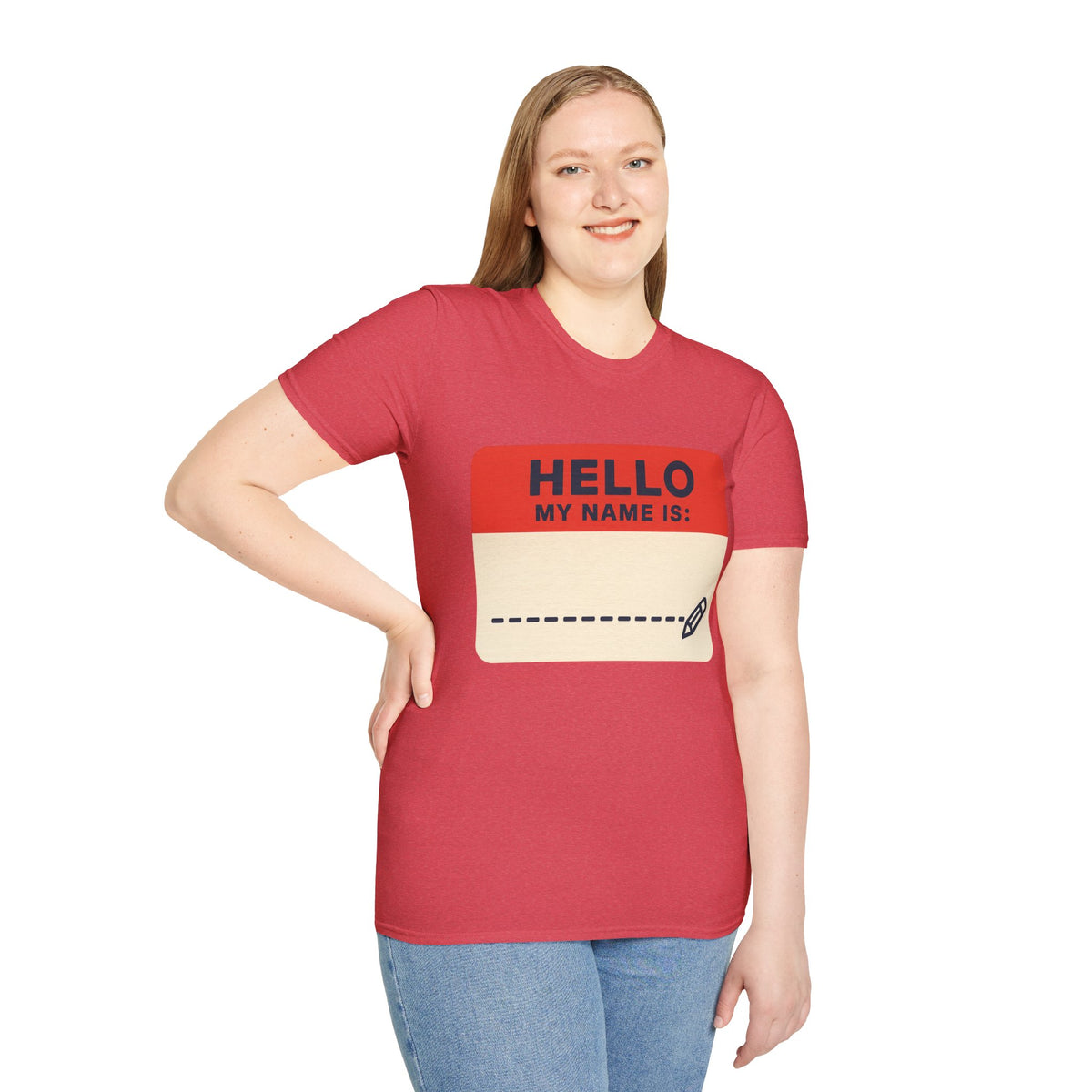 Hello My Name Is Name Tag T-Shirt — Funny Novelty Graphic Tee - Trending Now - August 2026