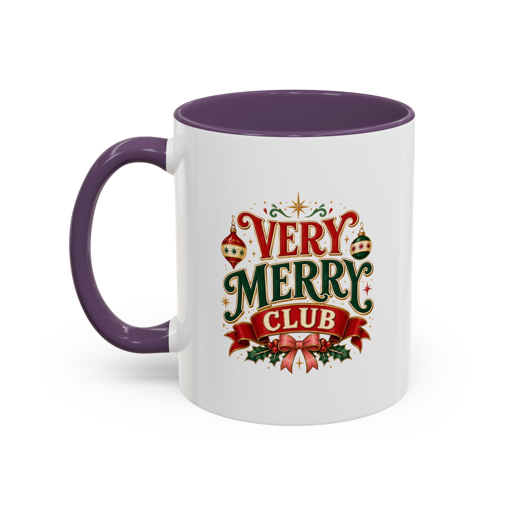 Very Merry Club Coffee Mug — Christmas Holiday Accent Mug