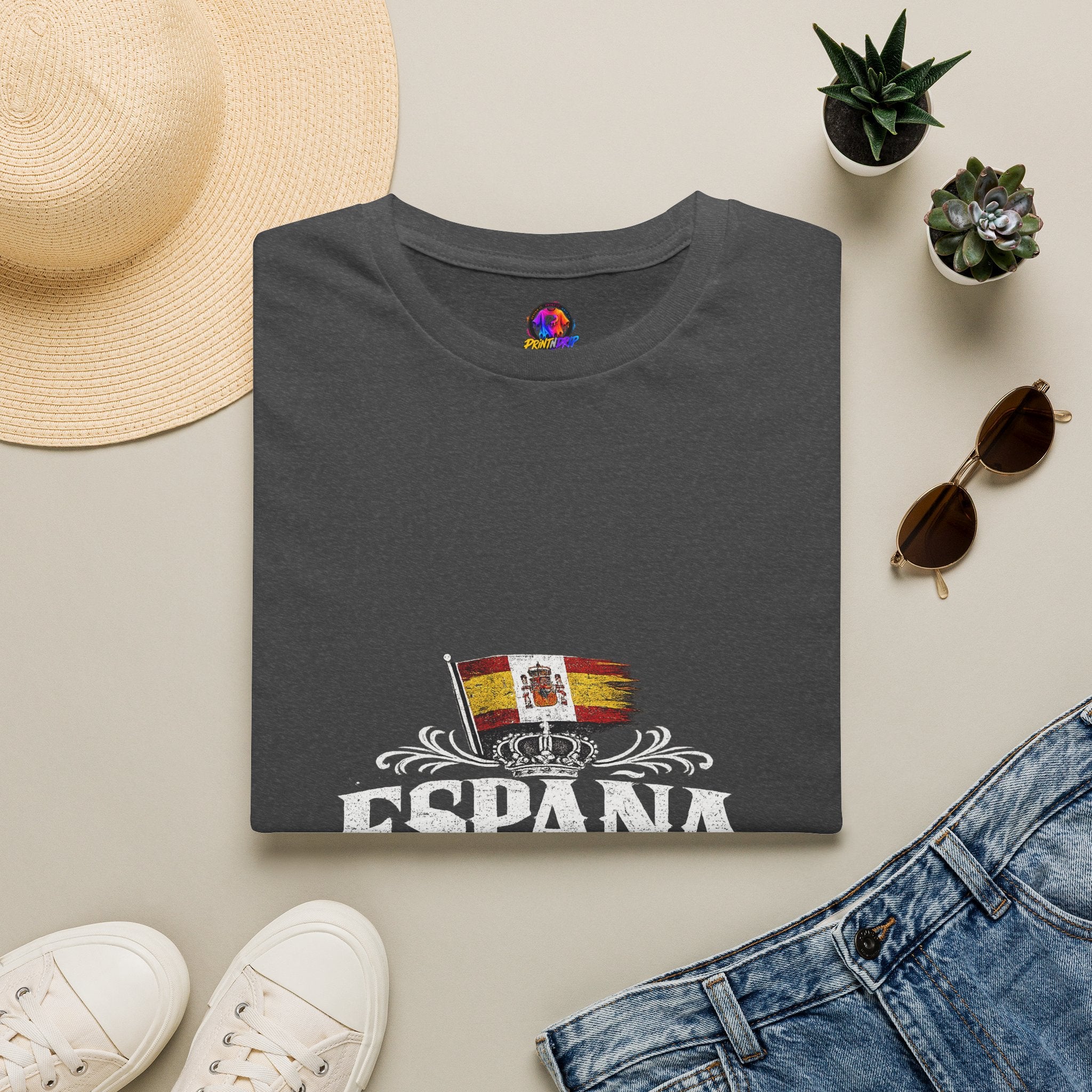 Spain Flag Crest T-Shirt — Spanish Pride Graphic Tee