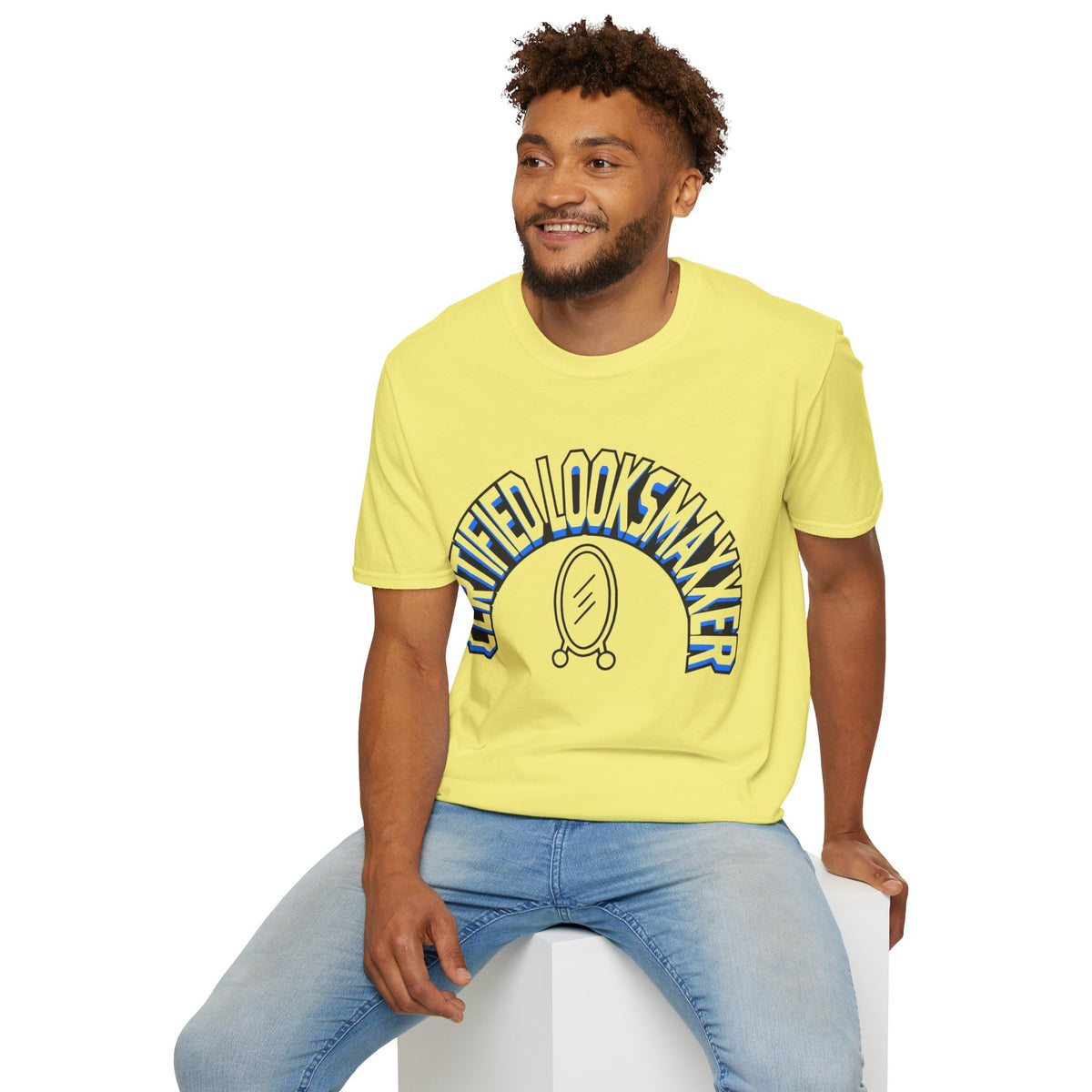 T-Shirt — "Certified Looksmaker" Graphic Tee with Hand Mirror Design - Trending Now - August 2026