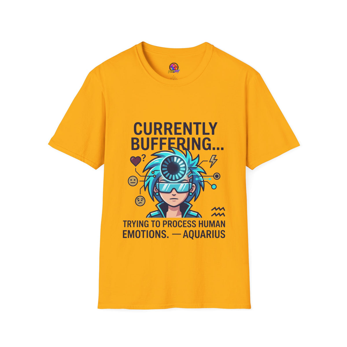 Currently Buffering T-Shirt — Funny Aquarius Zodiac Tee