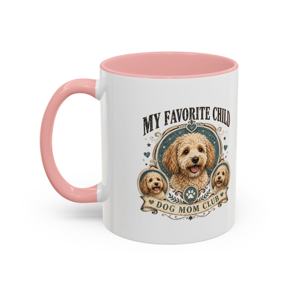 Milo Bailey Dog Dad Mom Dog Mom Coffee Mug – “My Favorite Child” Cute Paw Print Accent Mug