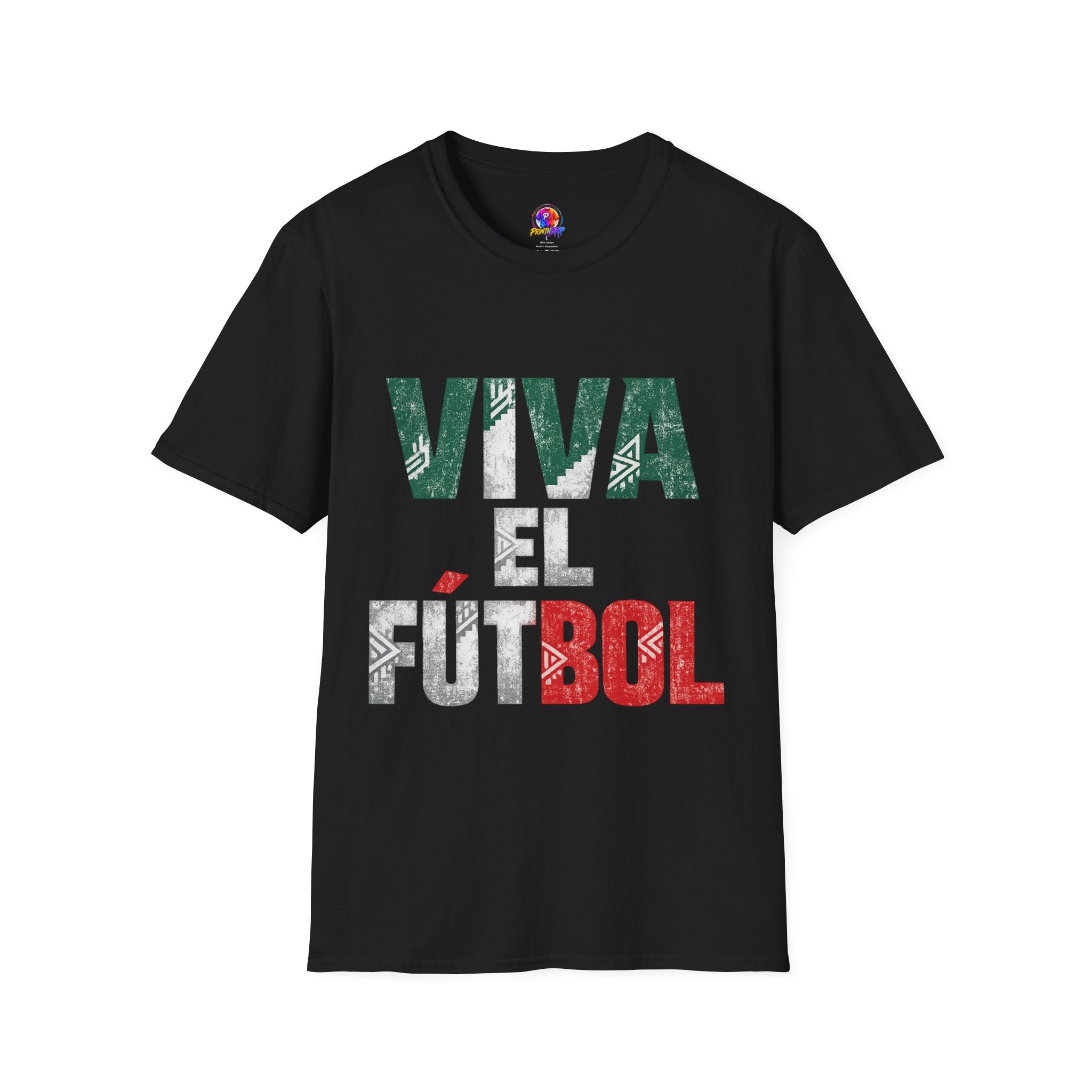 Mexico T-Shirt — "Viva El Fútbol" Mexican Soccer Graphic Tee