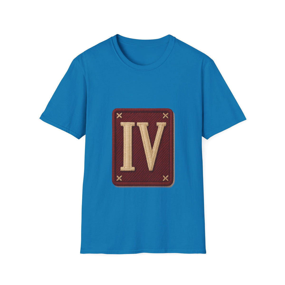 Roman Numeral IV Vintage Patch T-Shirt — Minimal Retro 4 Shirt - Trending Now - August 2026