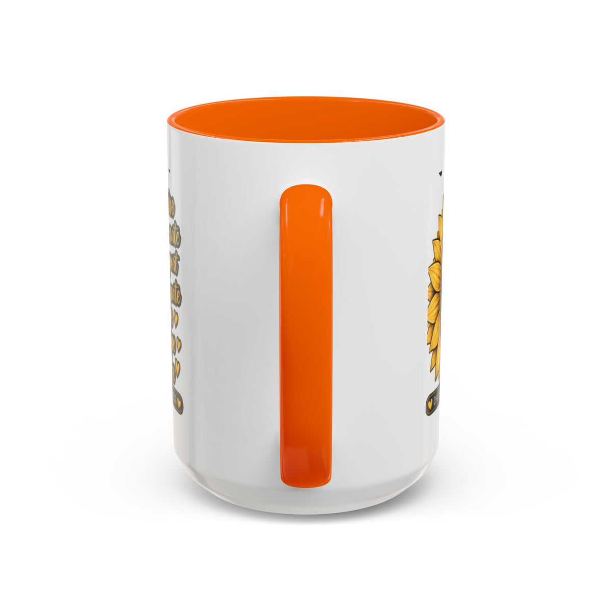 Childhood Cancer Awareness Sunflower Accent Coffee Mug (11/15oz)