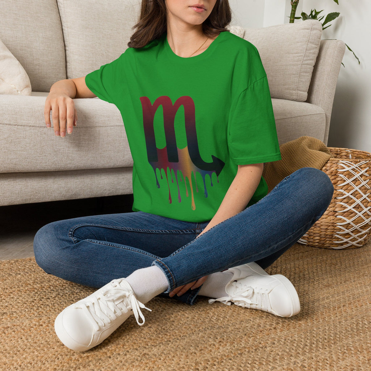 Scorpio Drip Symbol T-Shirt — Zodiac Scorpion Astrology Tee