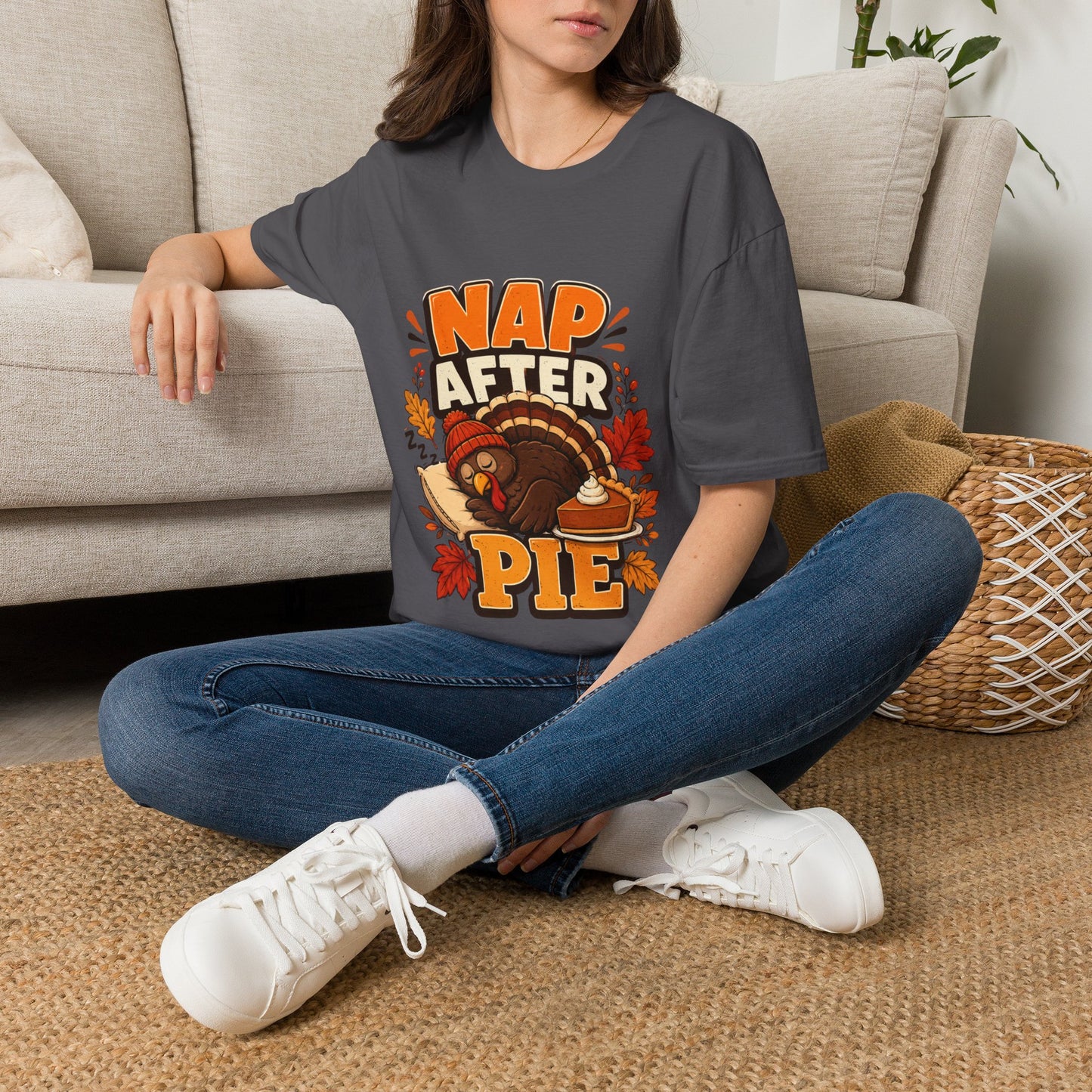 Nap After Pie T-Shirt — Funny Thanksgiving Turkey Tee