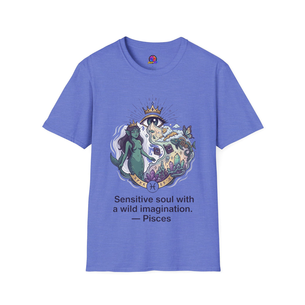 Mystical Mermaid Eye T-Shirt — 'Sensitive soul with a wild imagination' Graphic Tee