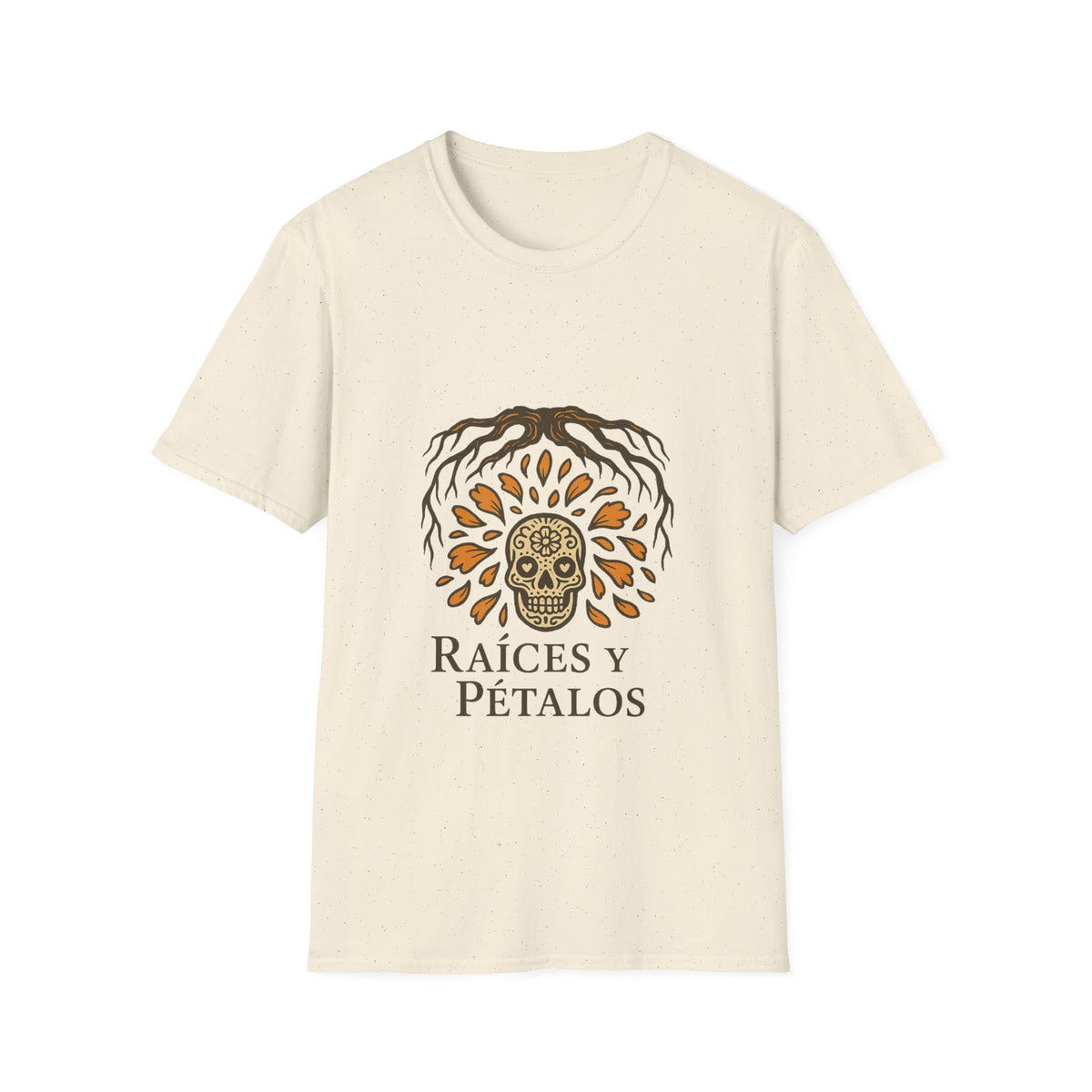 Raíces y Pétalos T-Shirt — Botanical Logo Tee - Trending Now - October 2026