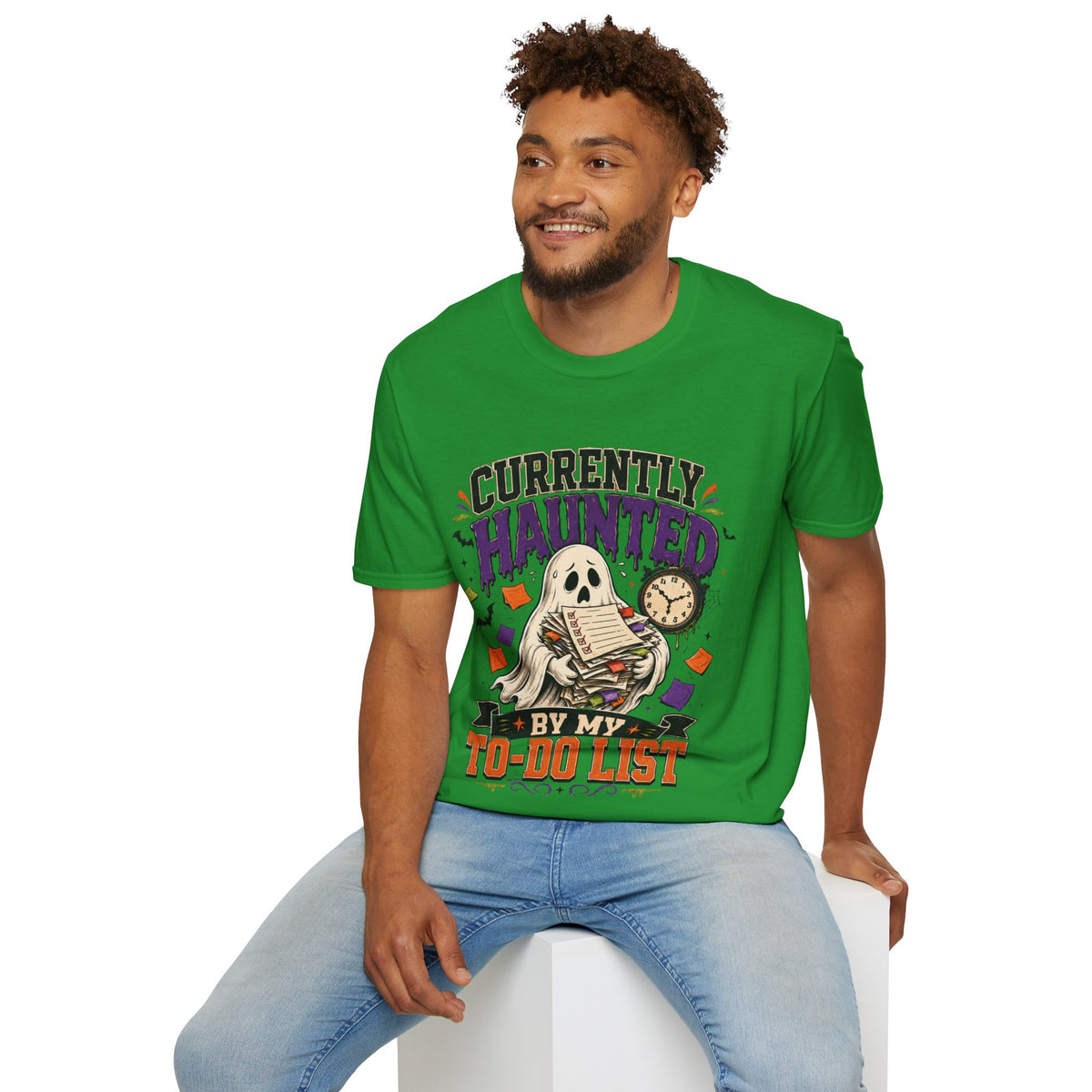 Halloween Currently Haunted Unisex Softstyle T-Shirt
