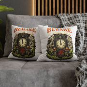 Halloween Beware Midnight Bell Decorative Pillowcase