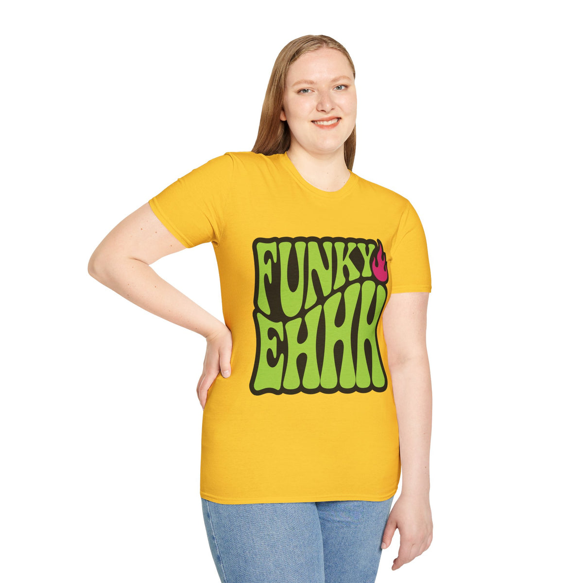Funky Chili T-Shirt — Retro Psychedelic Green Flame Graphic Tee - Trending Now - August 2026