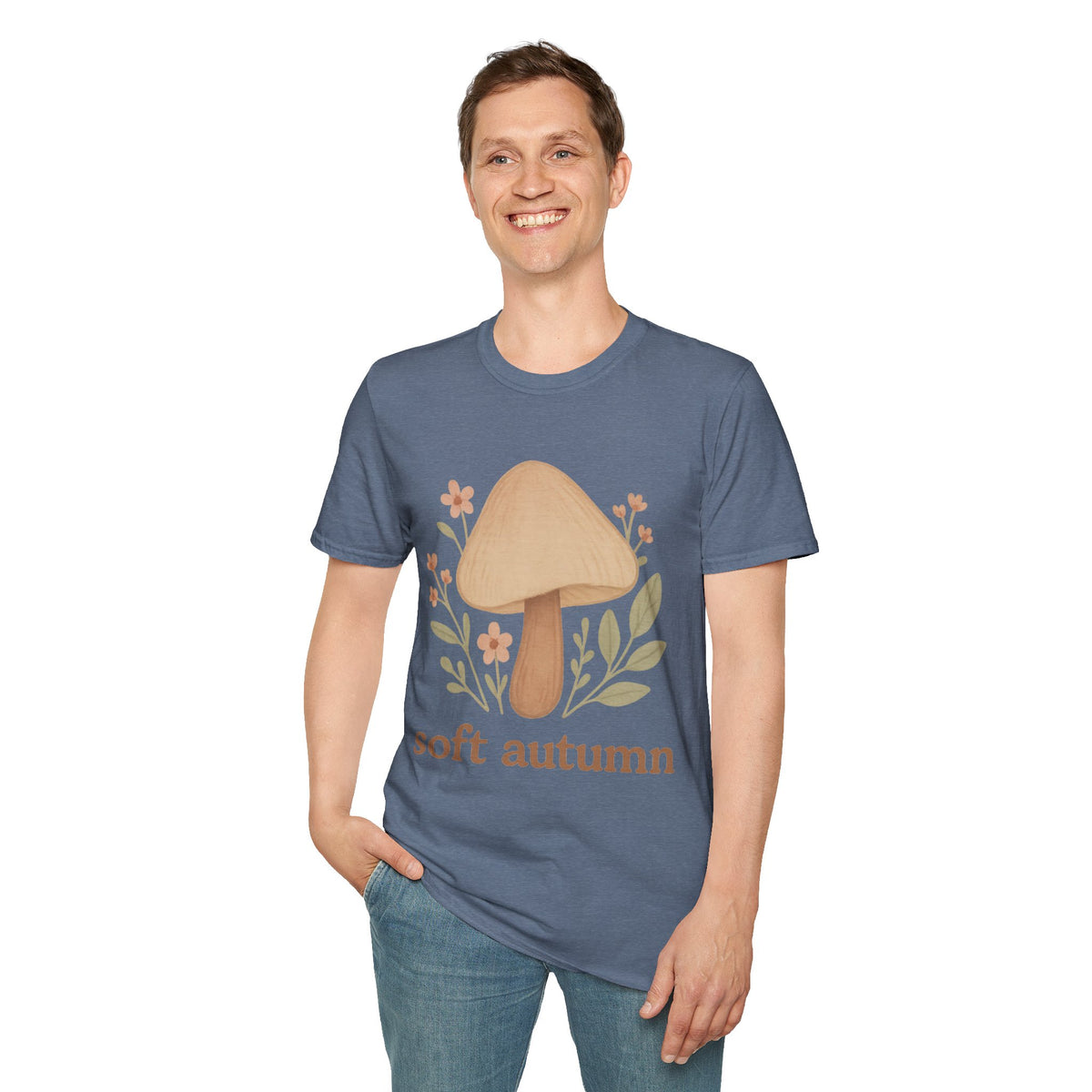 Mushroom Graphic T-Shirt — 'soft autumn' Cozy Nature Tee - Trending Now - September 2026