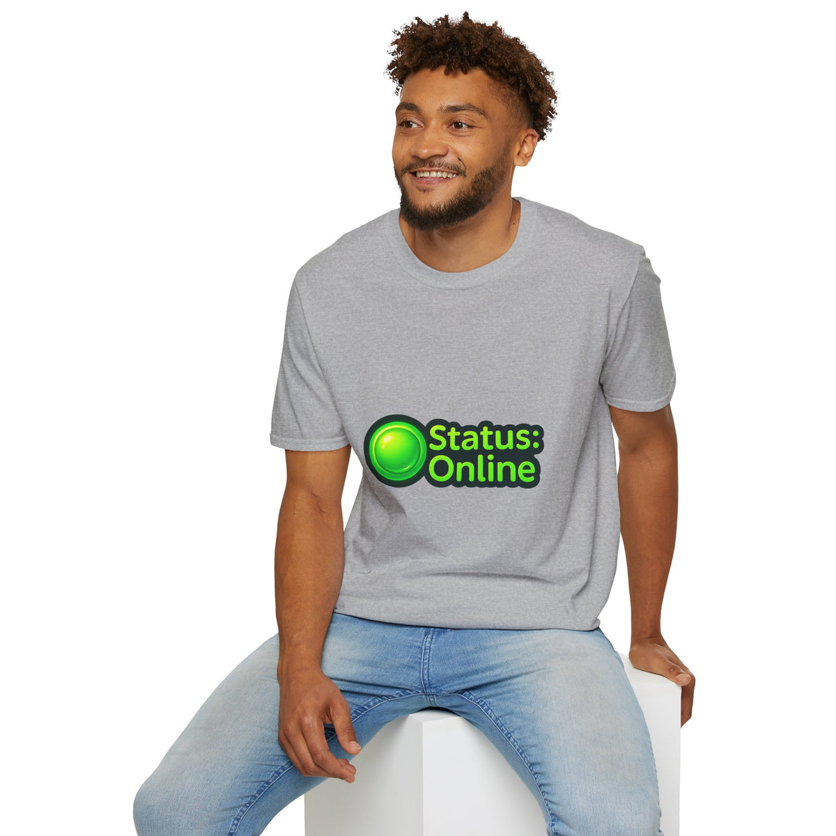 Status Online T-Shirt — Green Online Status Icon Tee - Trending Now - October 2026