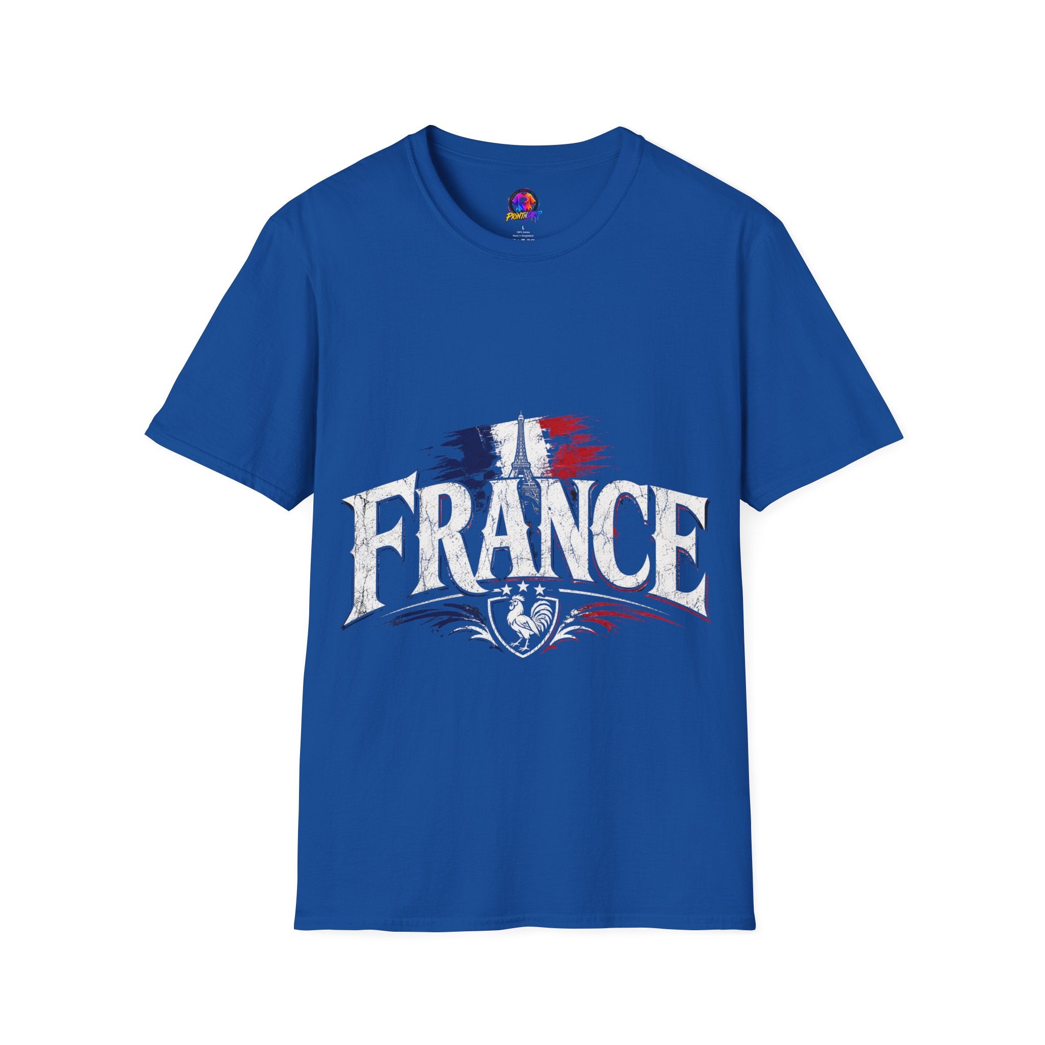 France Flag T-Shirt — Vintage Eiffel Tower French Pride Tee