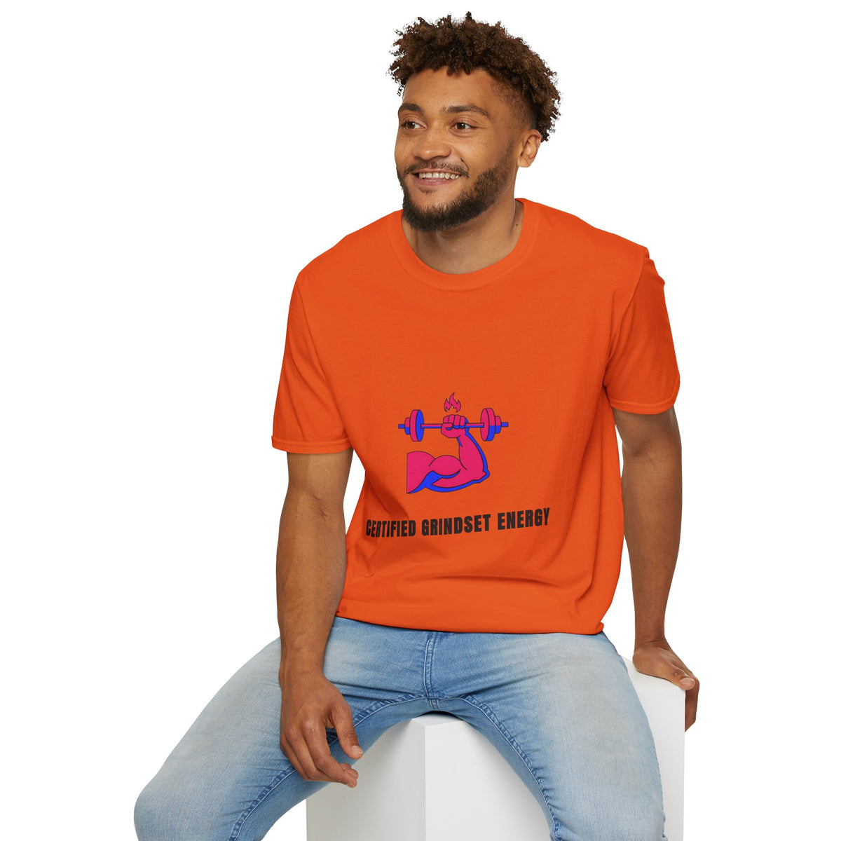 Certified Grindset Energy T-Shirt — Flame Dumbbell Fitness Tee - Trending Now - September 2026