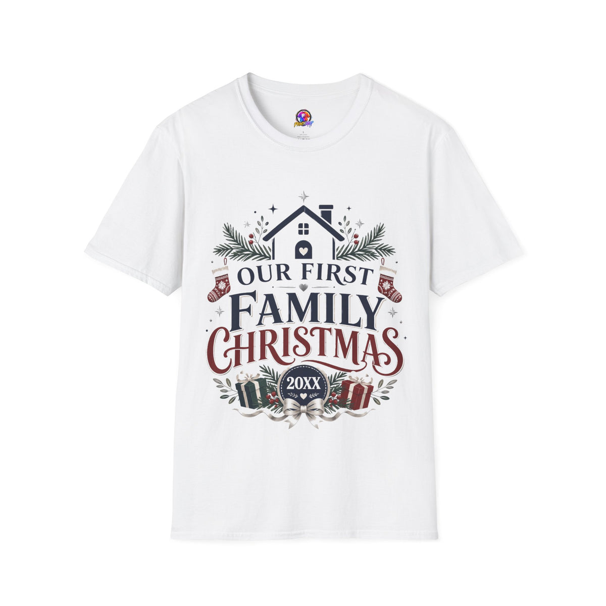 T-Shirt — Our First Family Christmas Personalized Tee