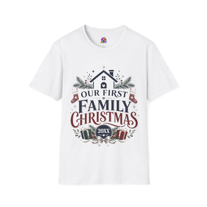 T-Shirt — Our First Family Christmas Personalized Tee