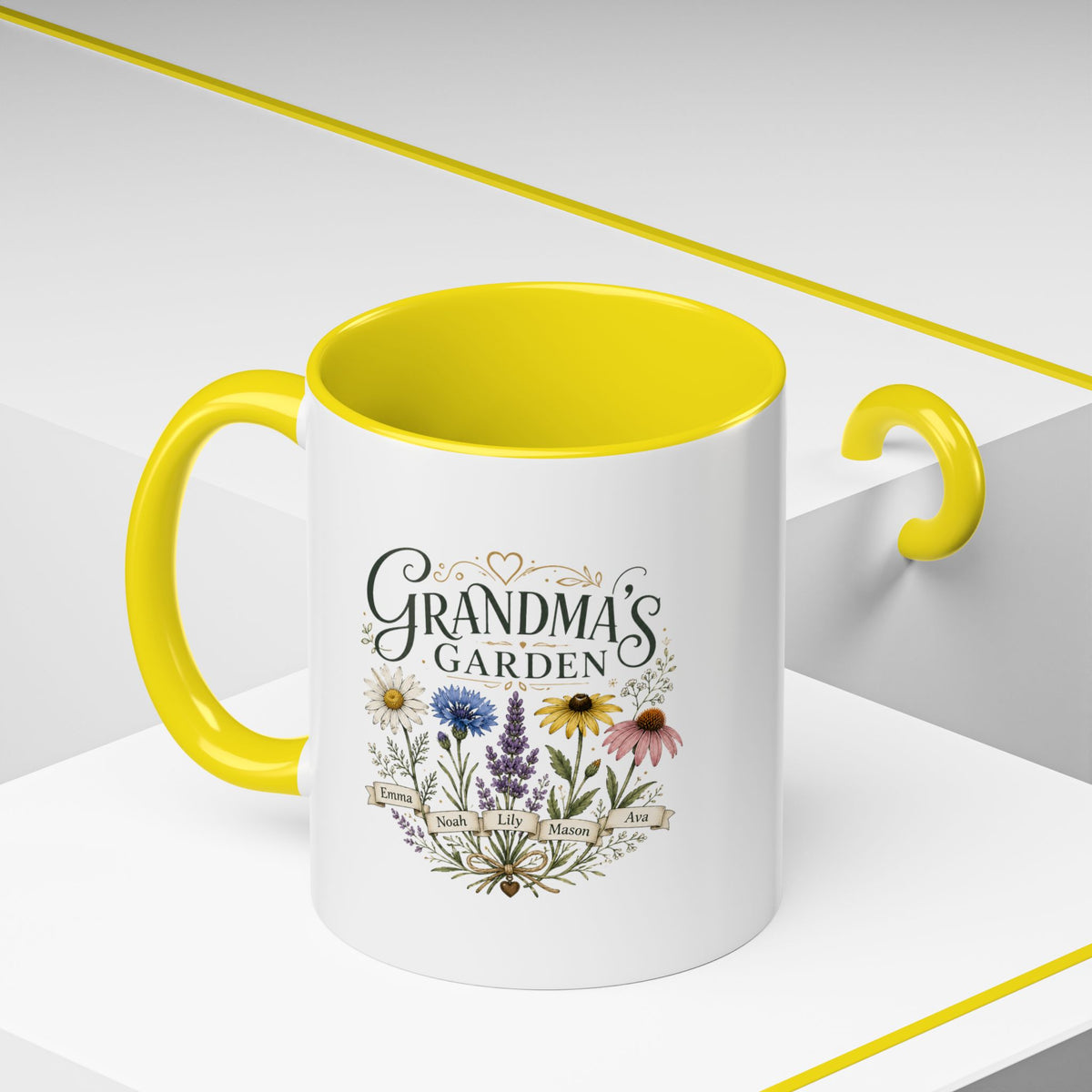 Milo Bailey Dog Dad Mom Grandma's Garden Floral Coffee Mug – Personalized  Accent Mug