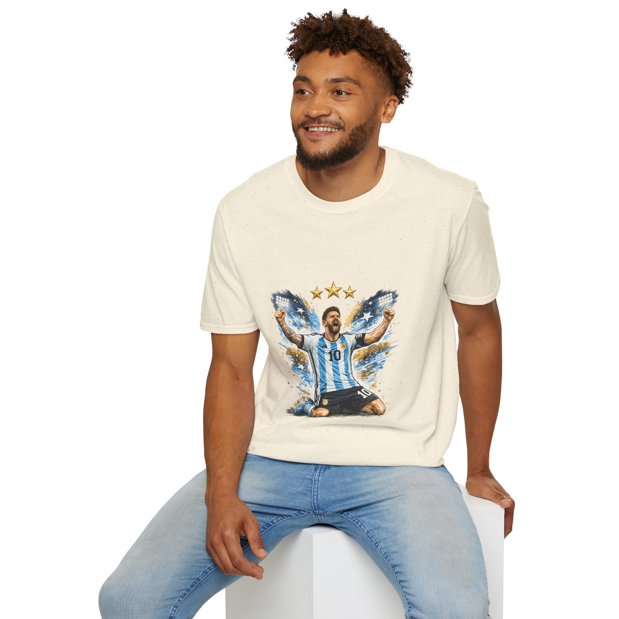 Argentina Soccer Legend Argentina T-Shirt — Celebratory Messi Design