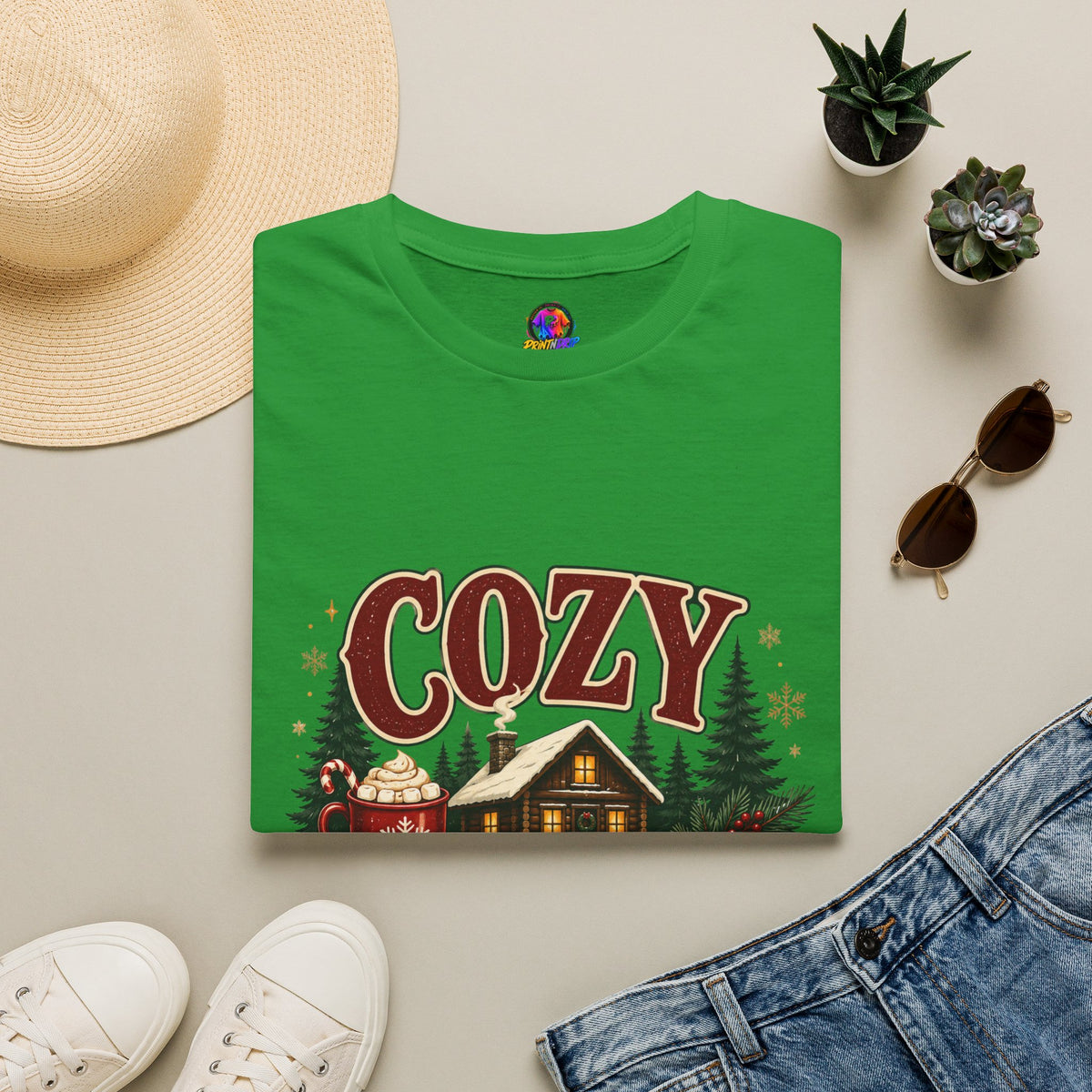 Cozy Cabin Christmas T-Shirt
